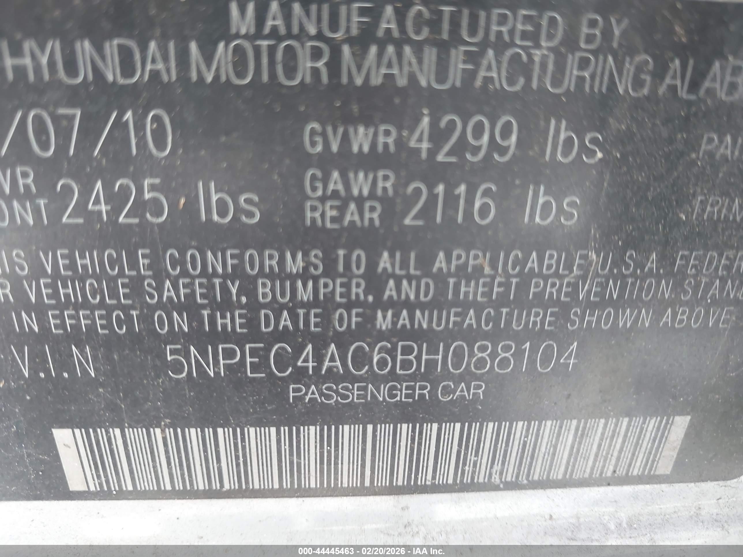 HYUNDAI SONATA image 9