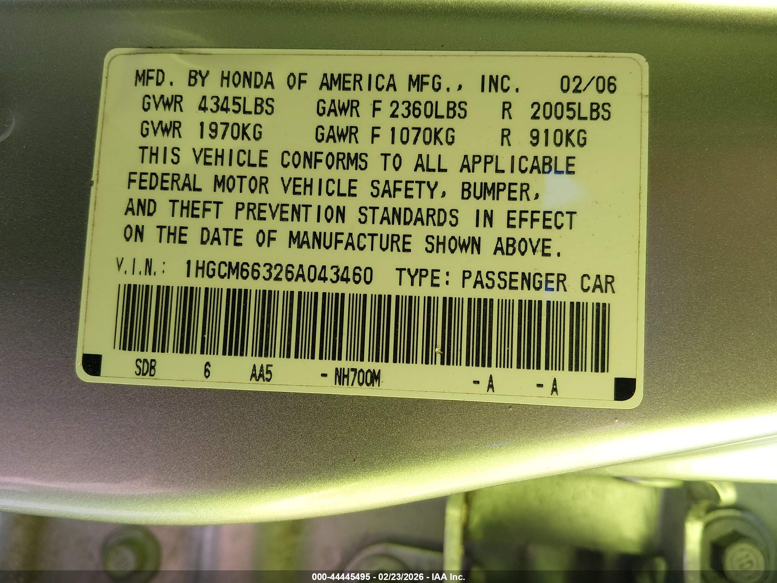 HONDA ACCORD image 9