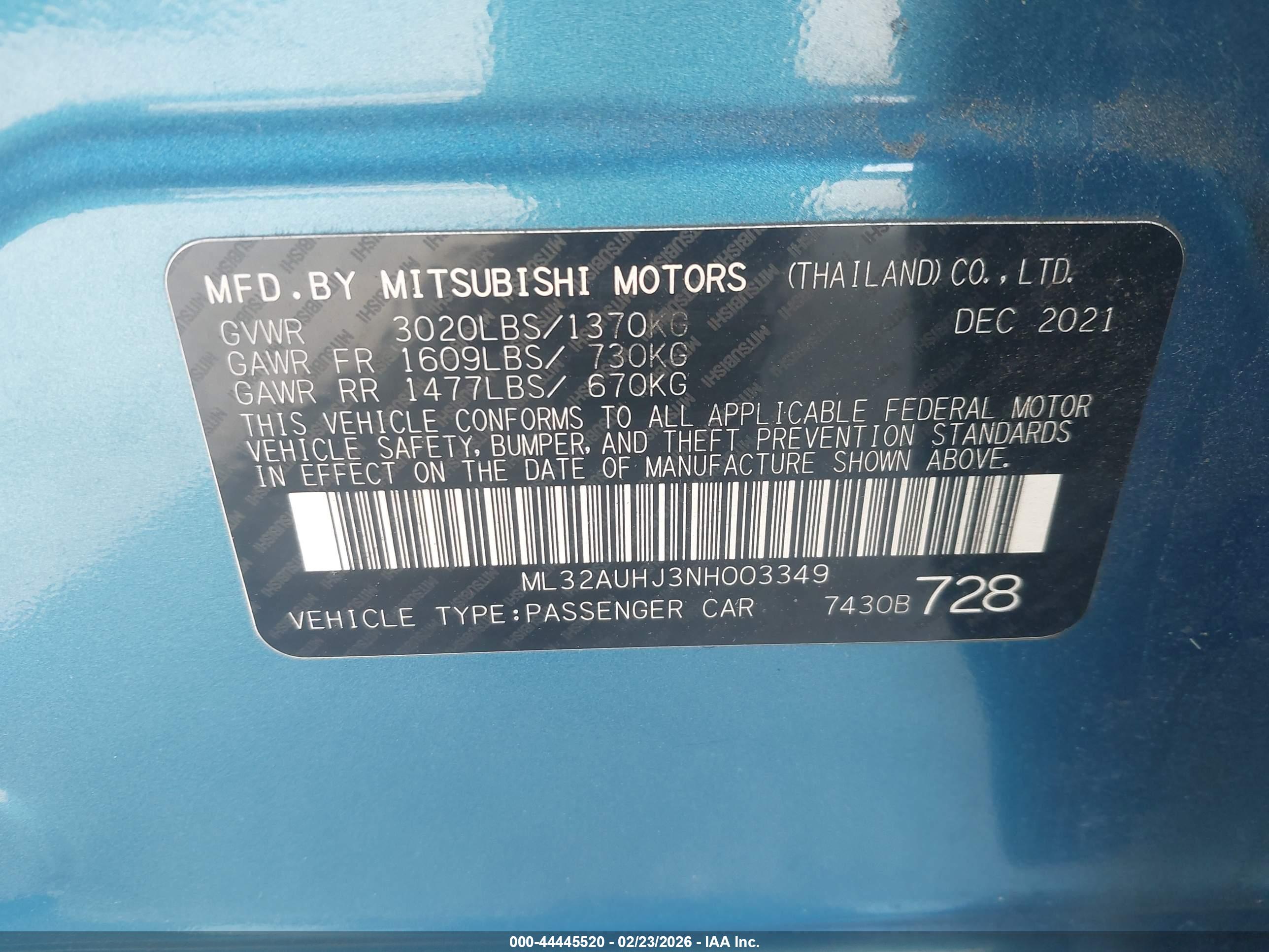 MITSUBISHI MIRAGE image 9