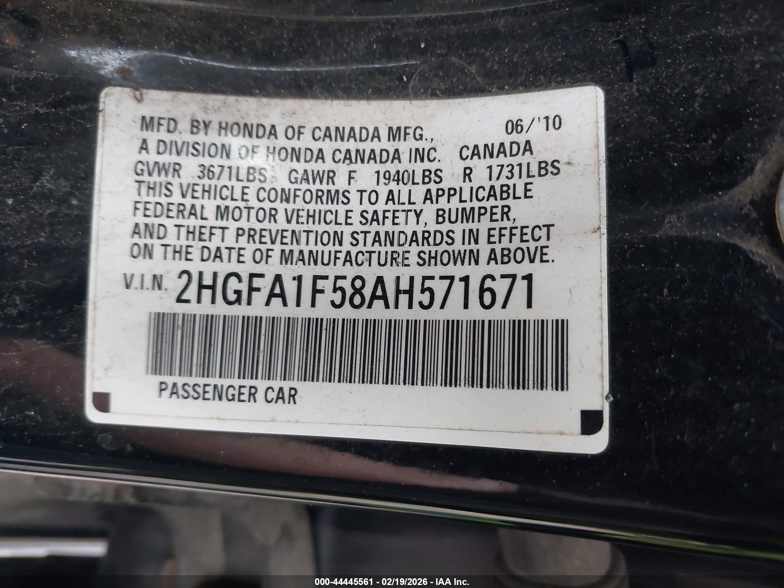 HONDA CIVIC image 9