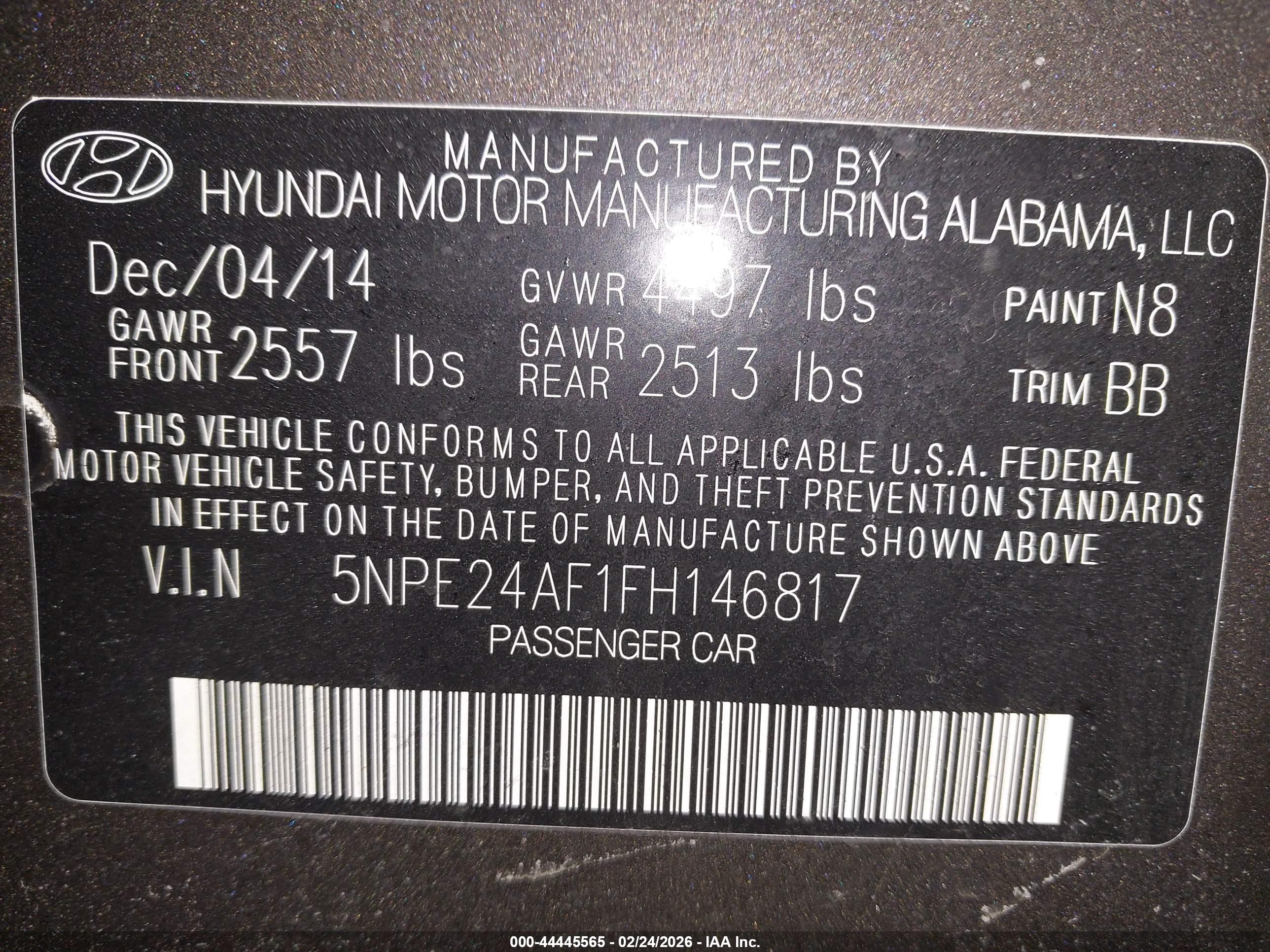 HYUNDAI SONATA image 9