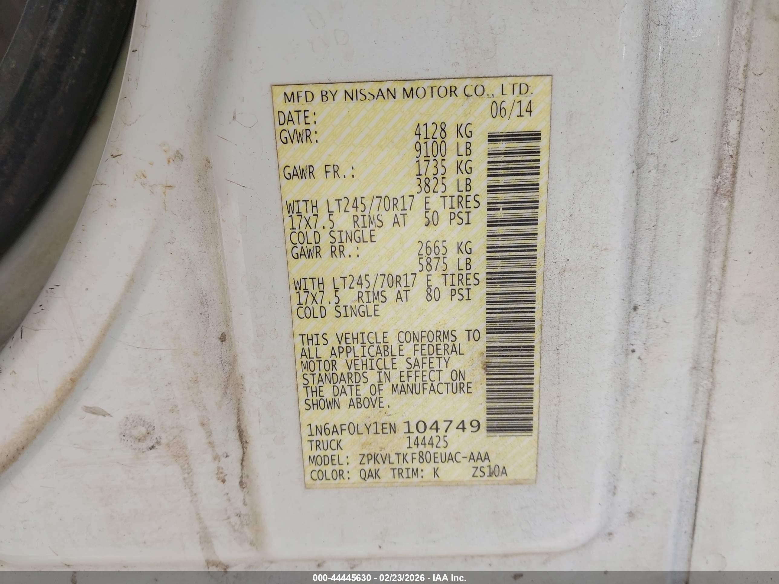 NISSAN NV image 9