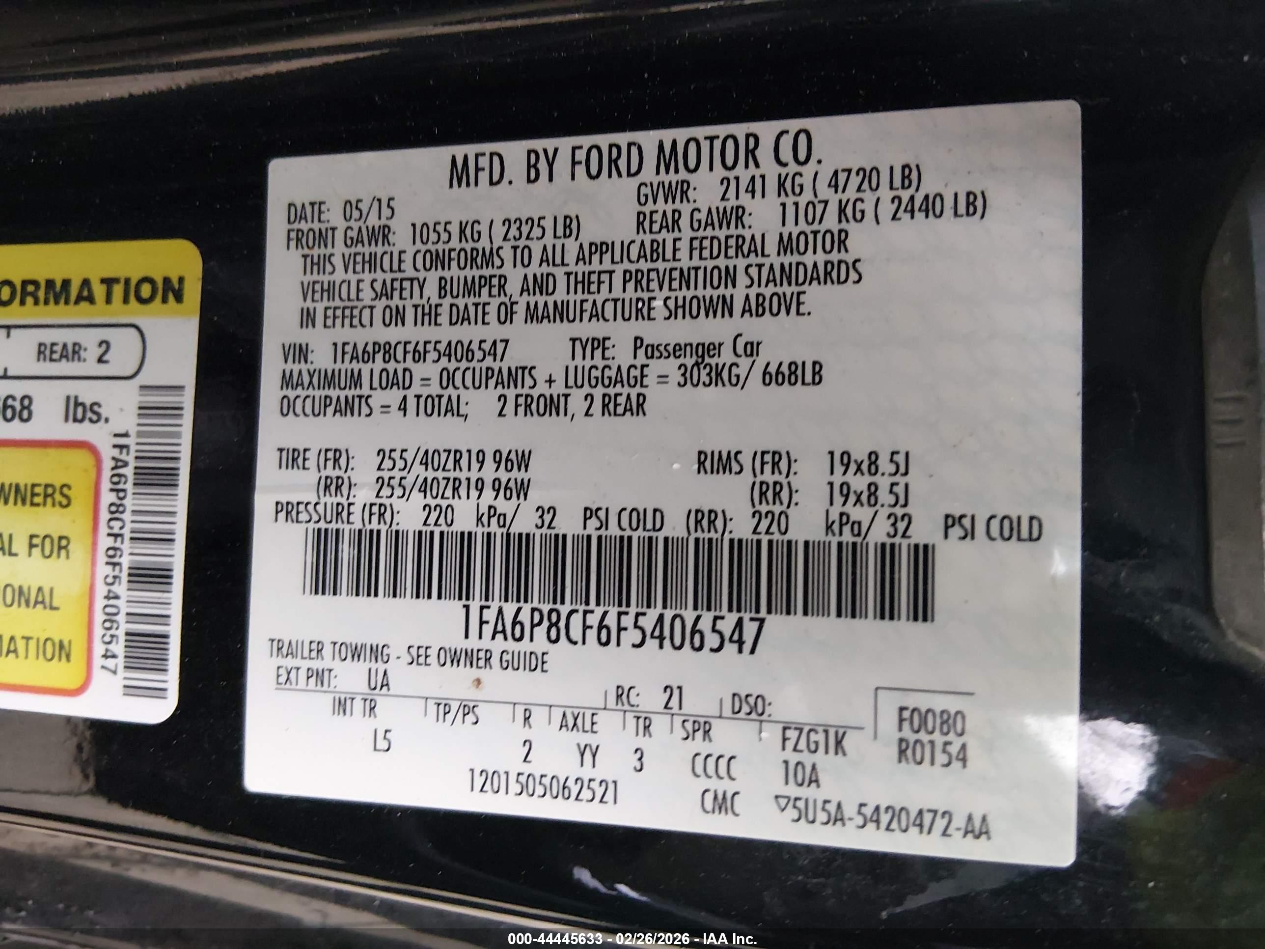 FORD MUSTANG image 9