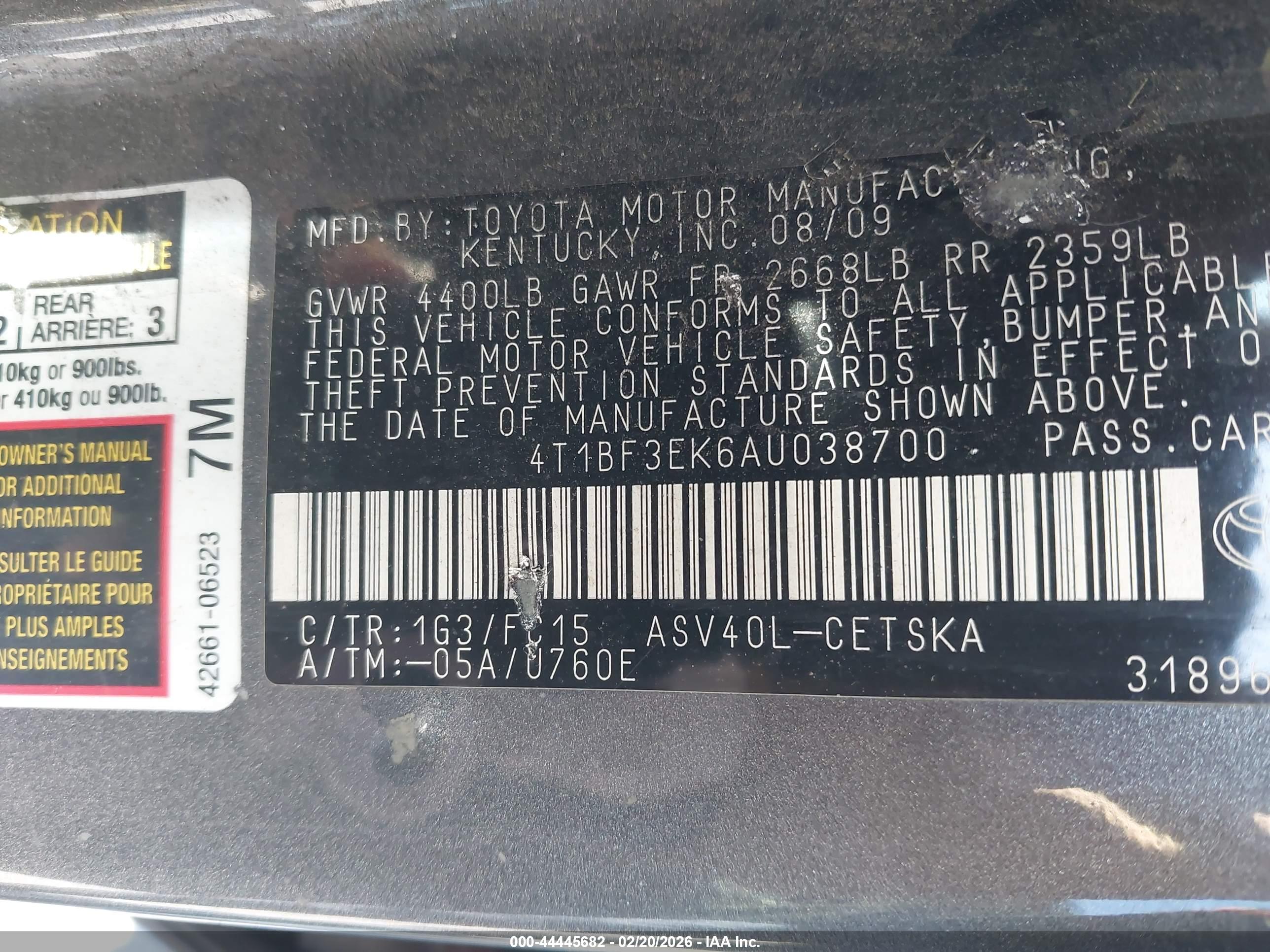 TOYOTA CAMRY image 9
