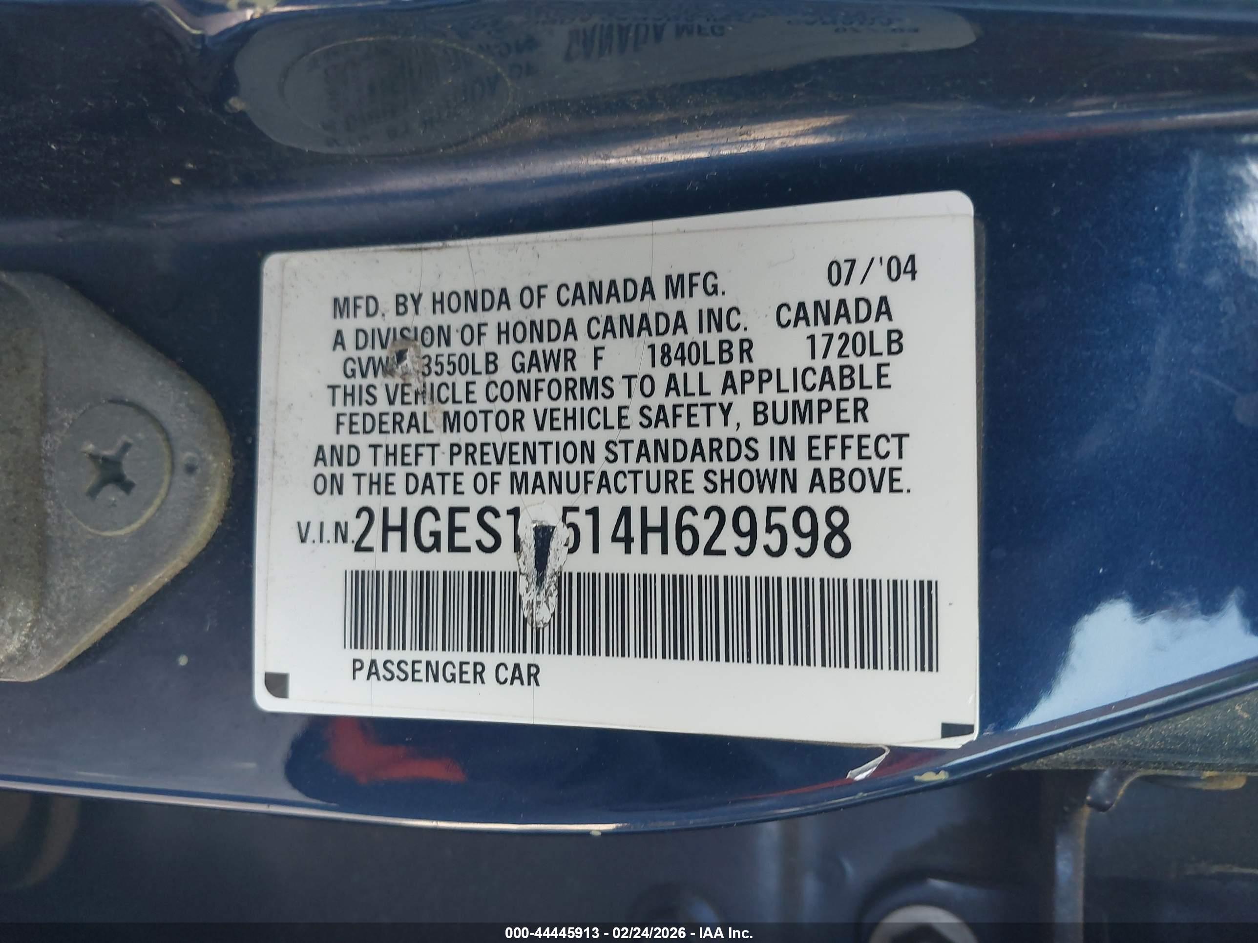 HONDA CIVIC image 9