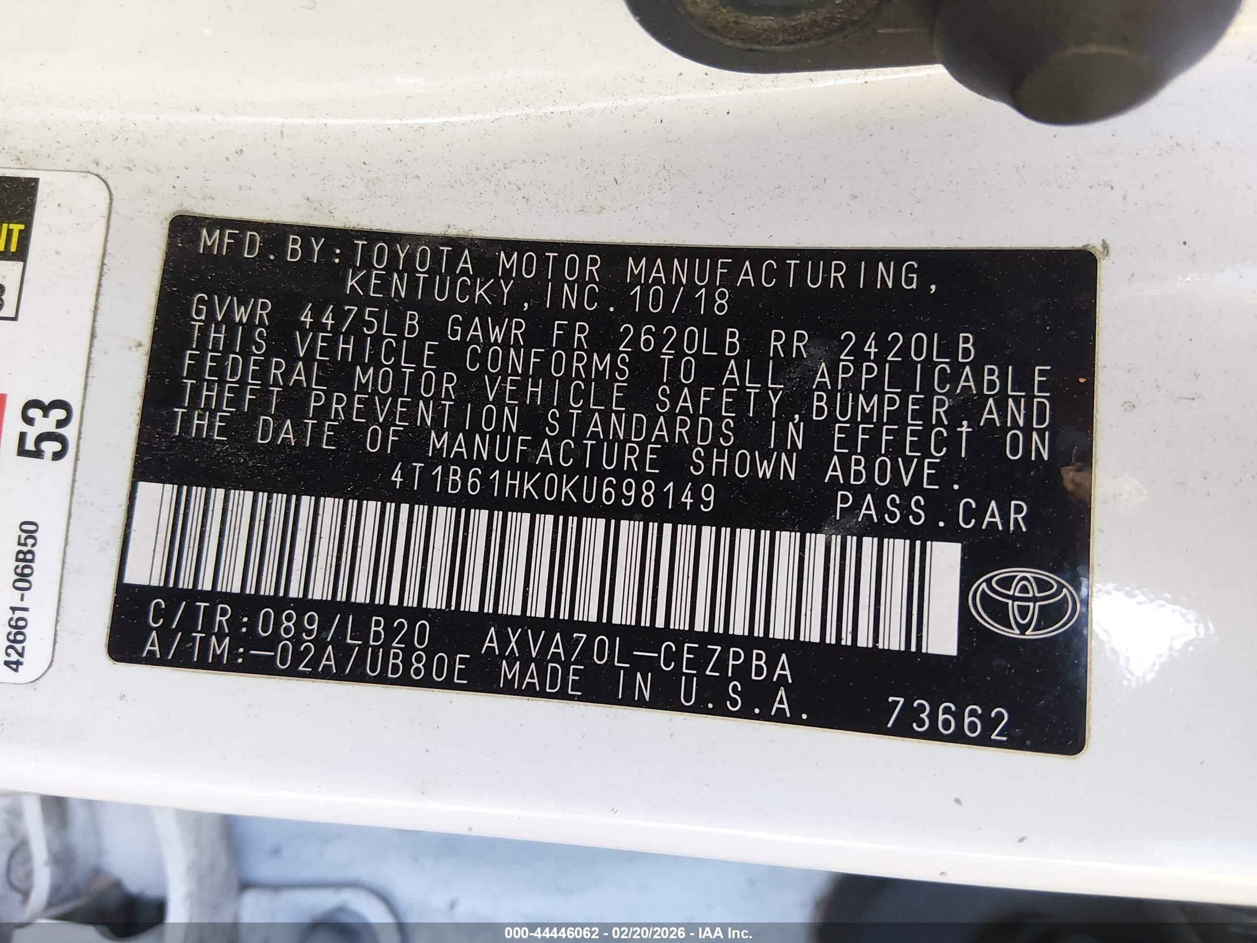 TOYOTA CAMRY image 9