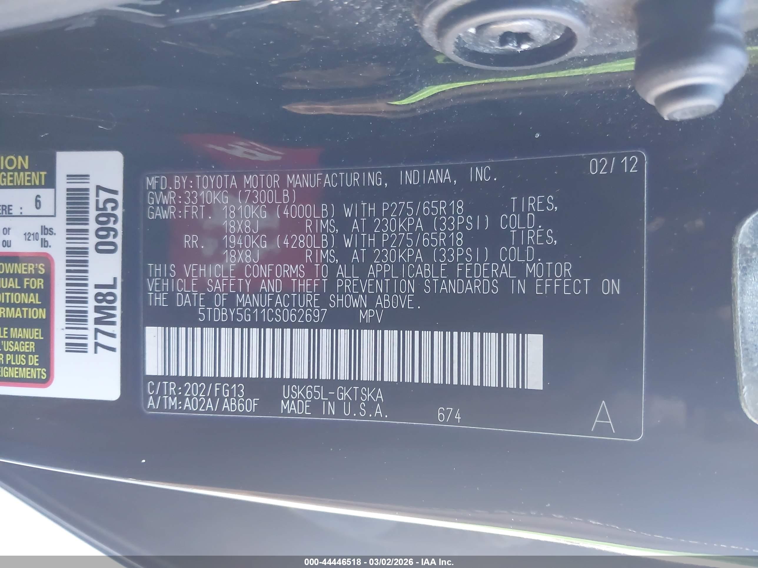 TOYOTA SEQUOIA image 9