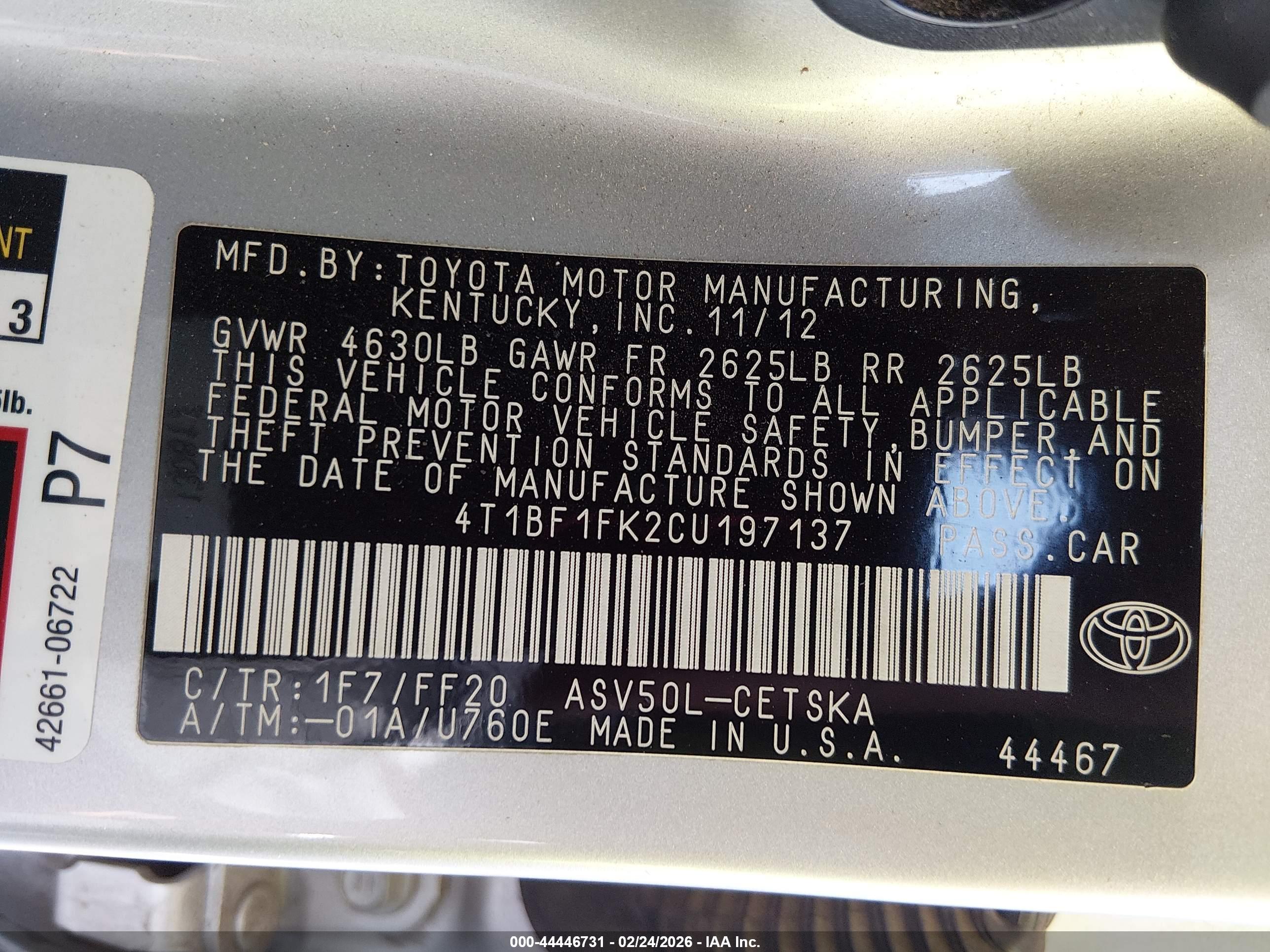 TOYOTA CAMRY image 9