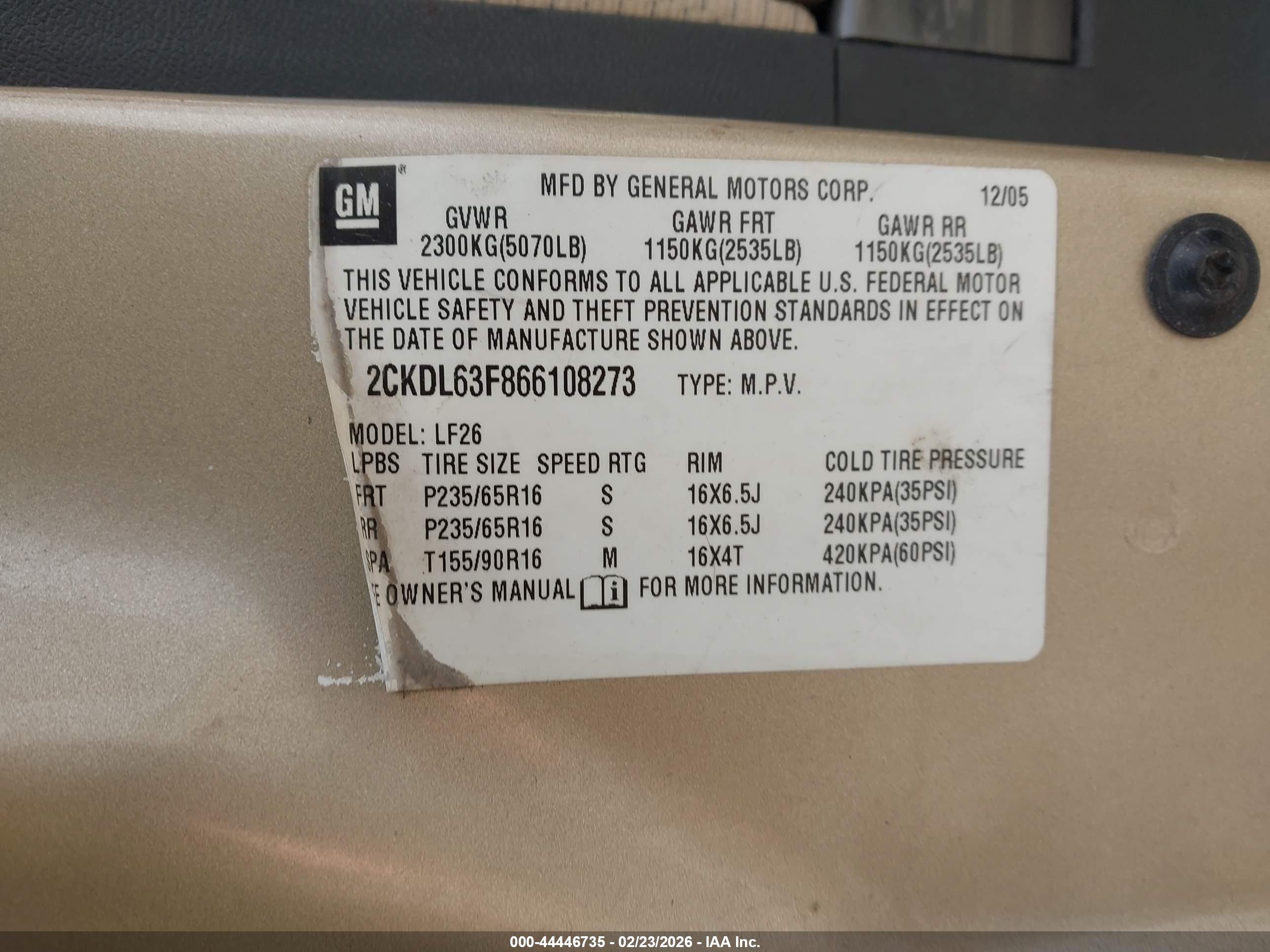 PONTIAC TORRENT image 9