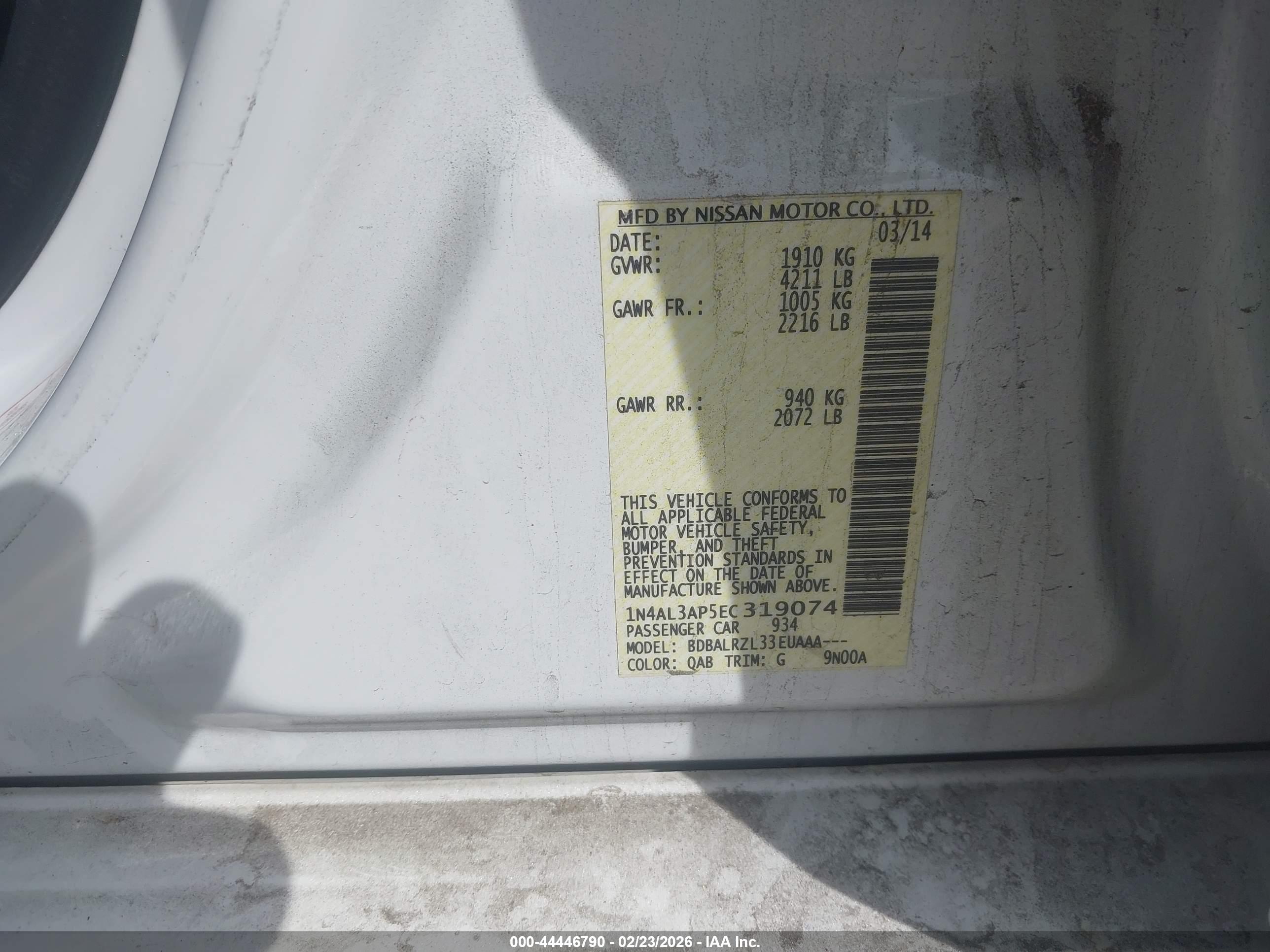 NISSAN ALTIMA image 9