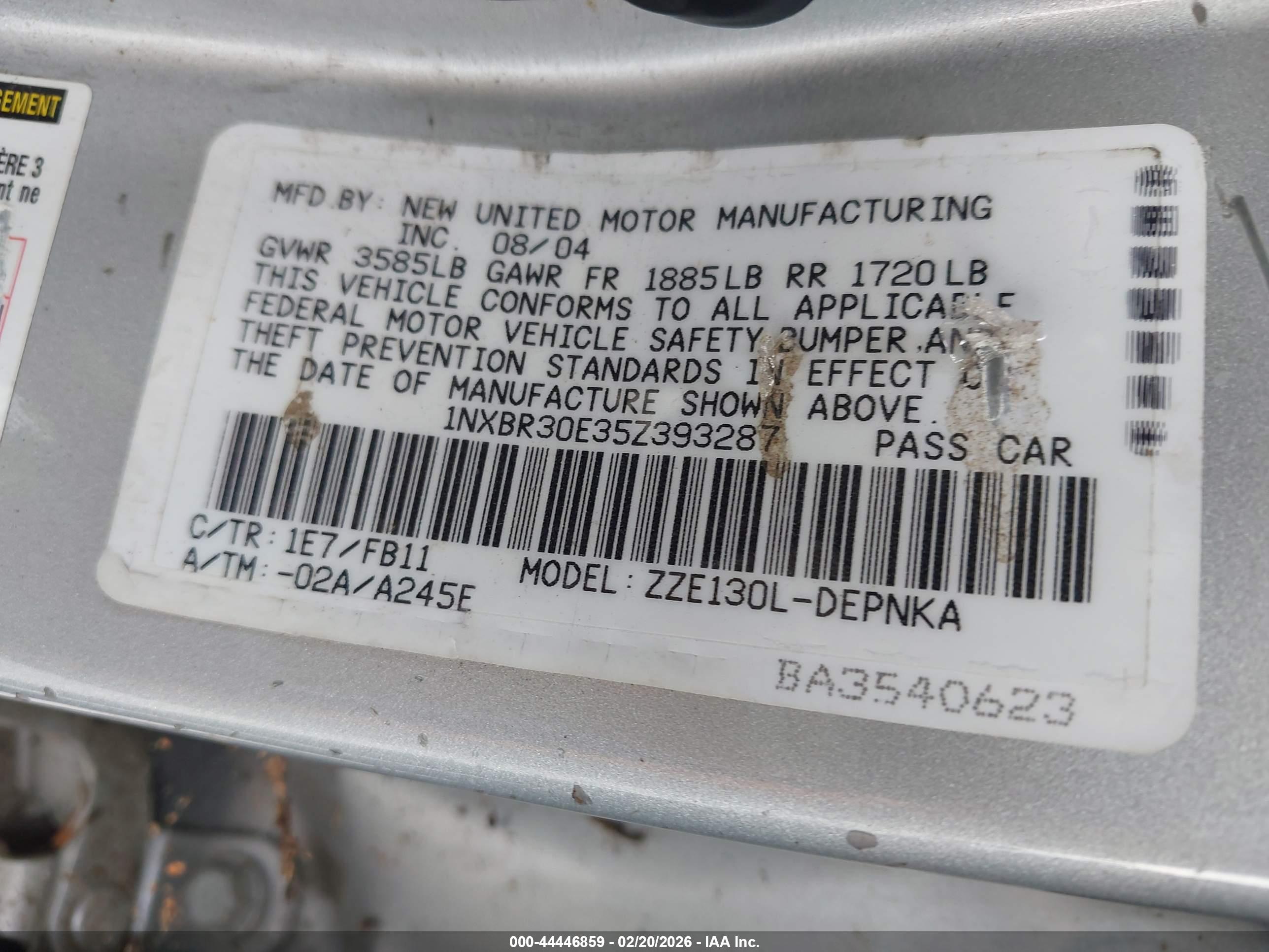 TOYOTA COROLLA image 9