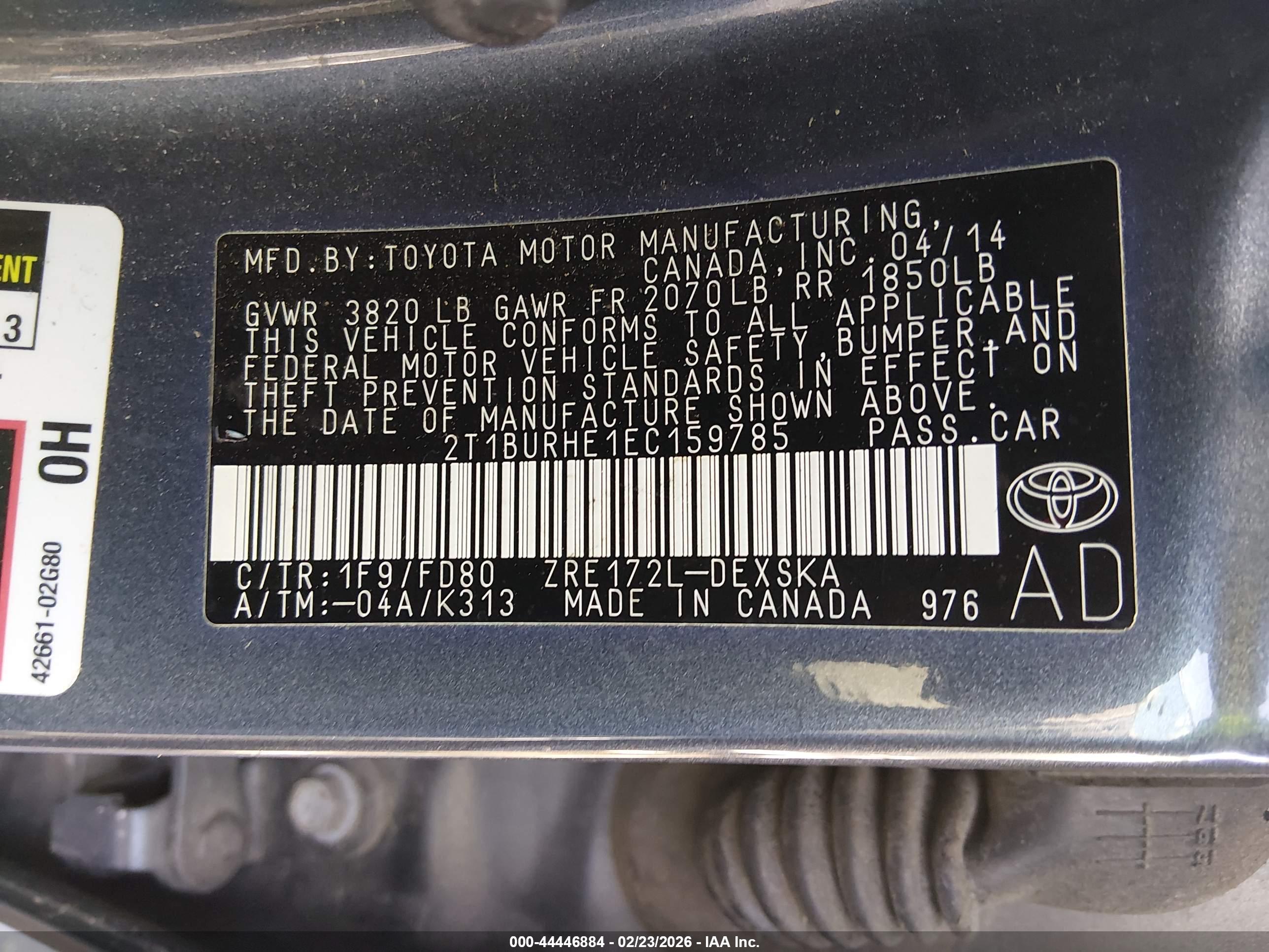TOYOTA COROLLA image 9
