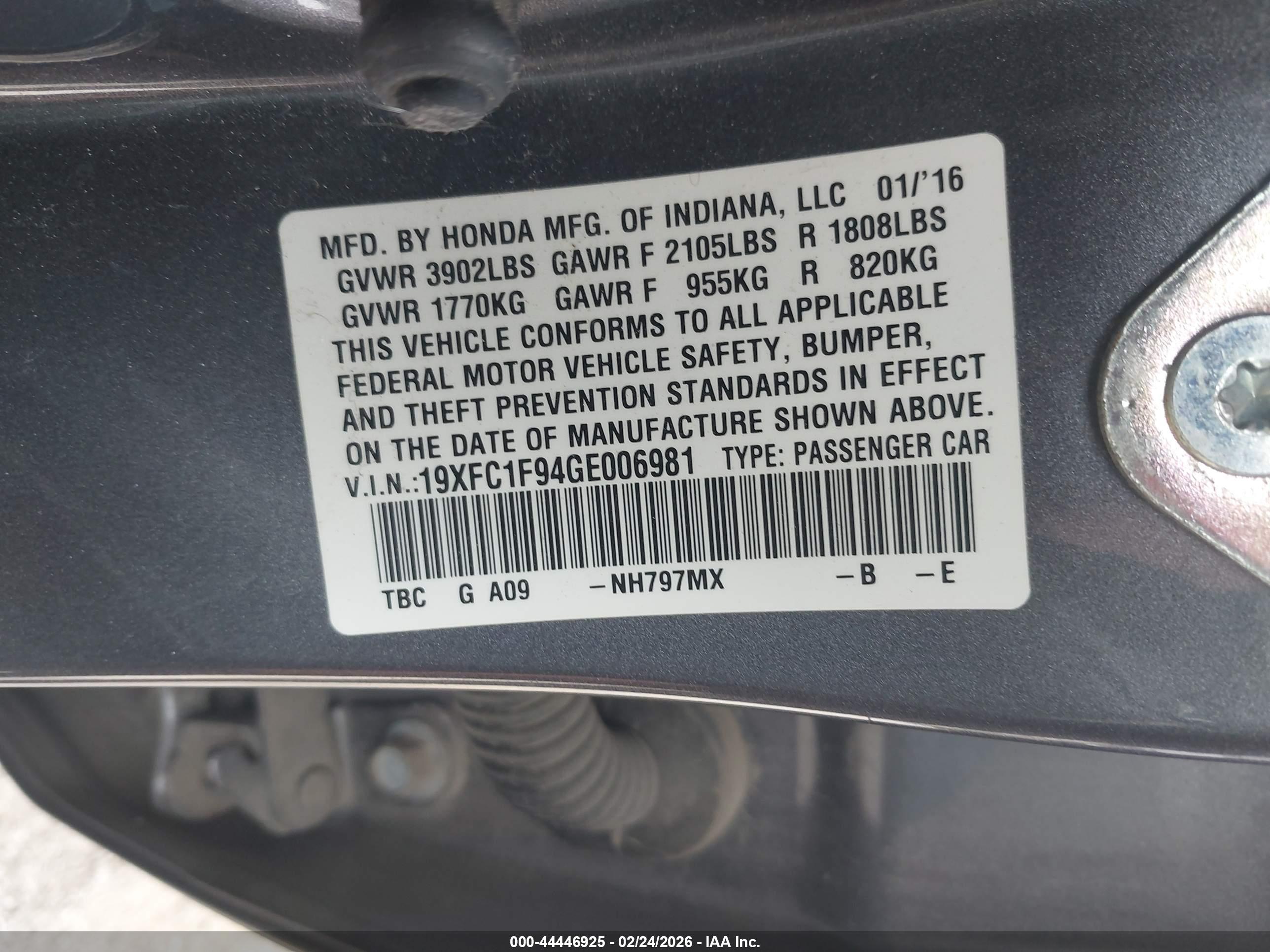 HONDA CIVIC image 9