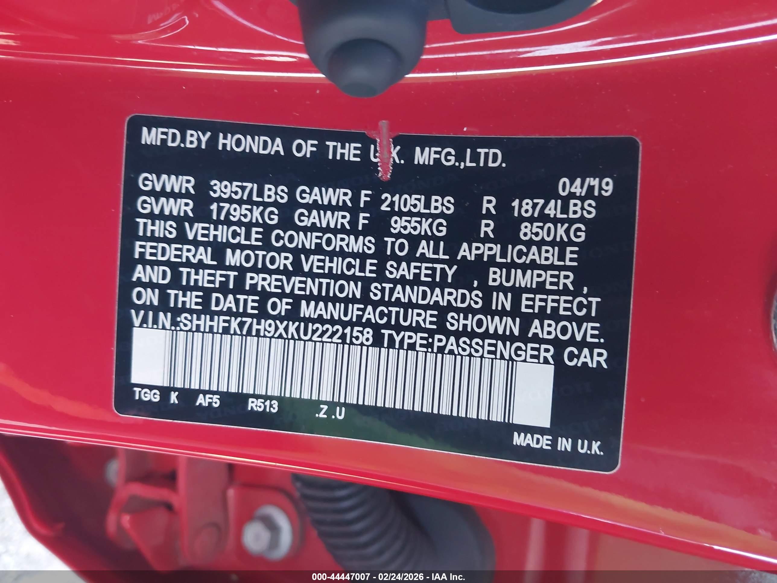 HONDA CIVIC image 9