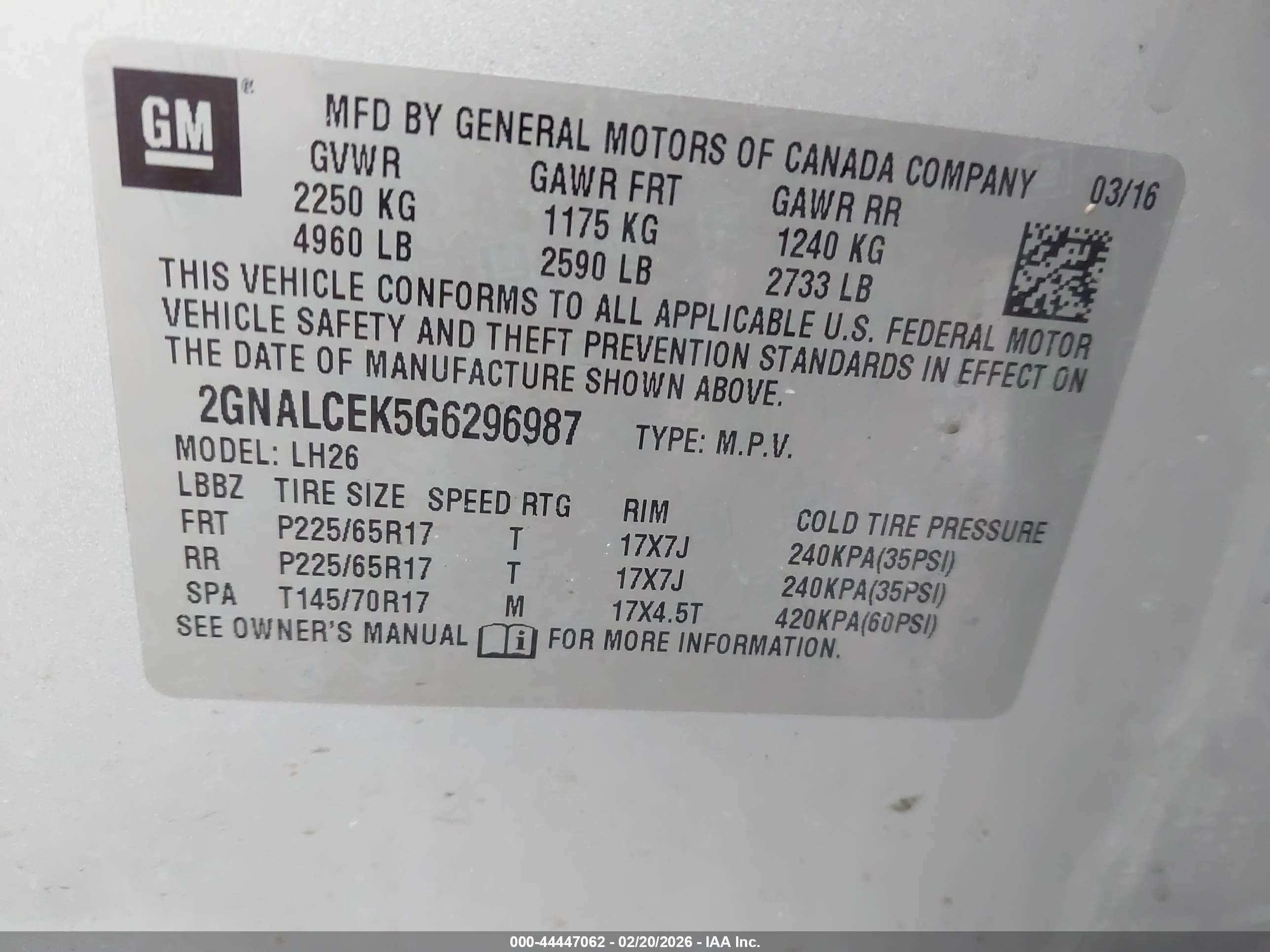 CHEVROLET EQUINOX image 9