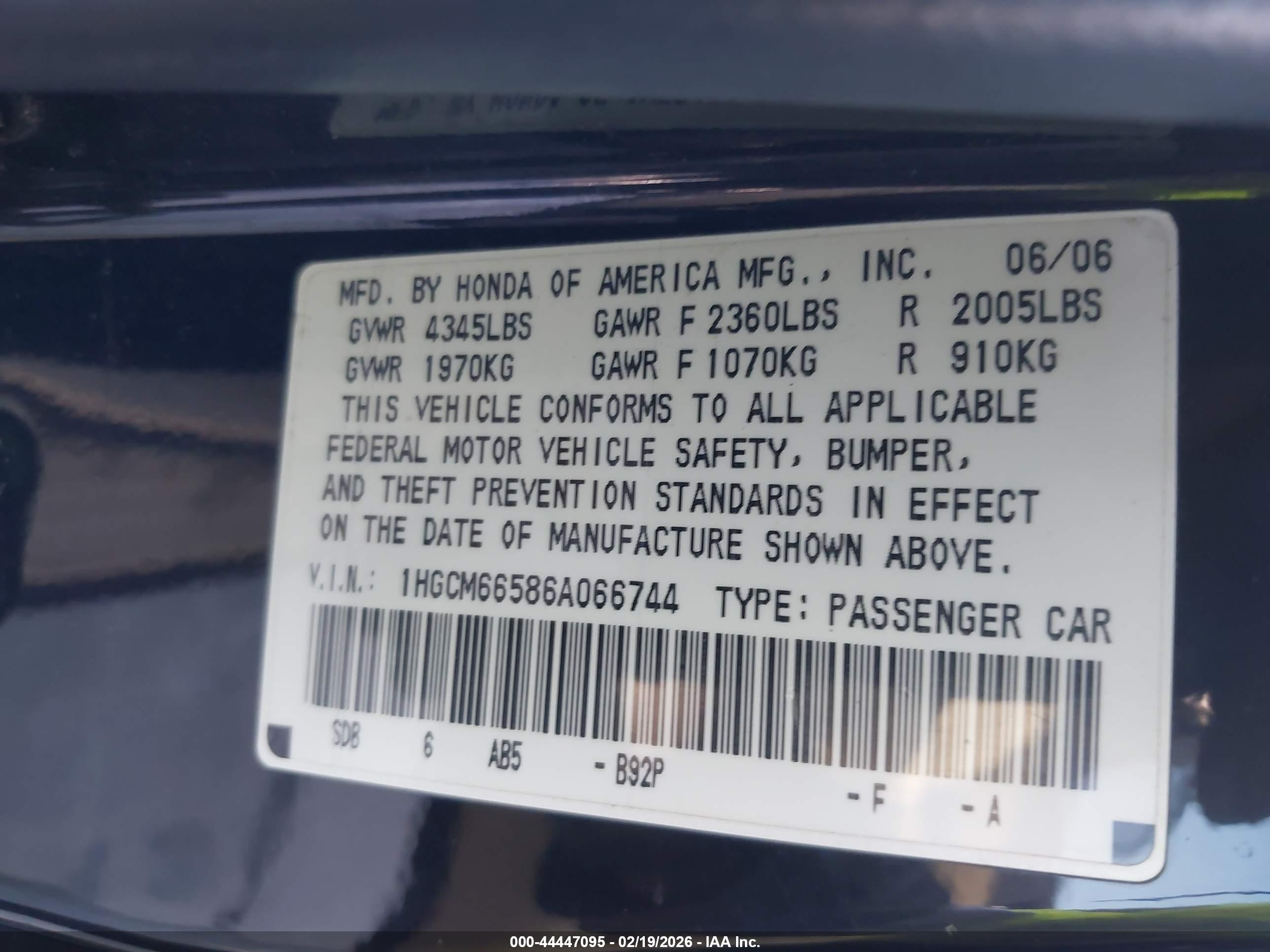 HONDA ACCORD image 9