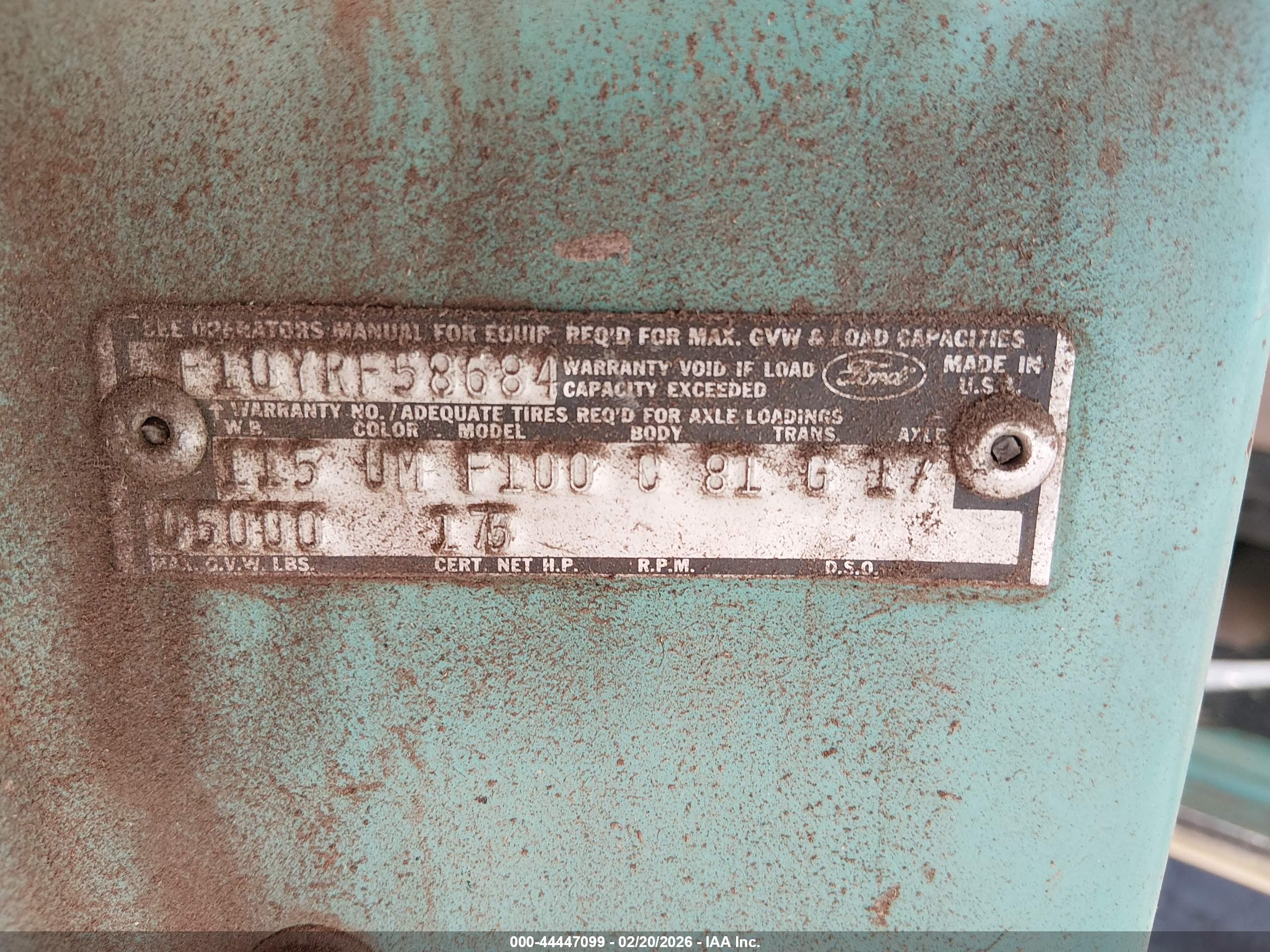 FORD F100 image 9