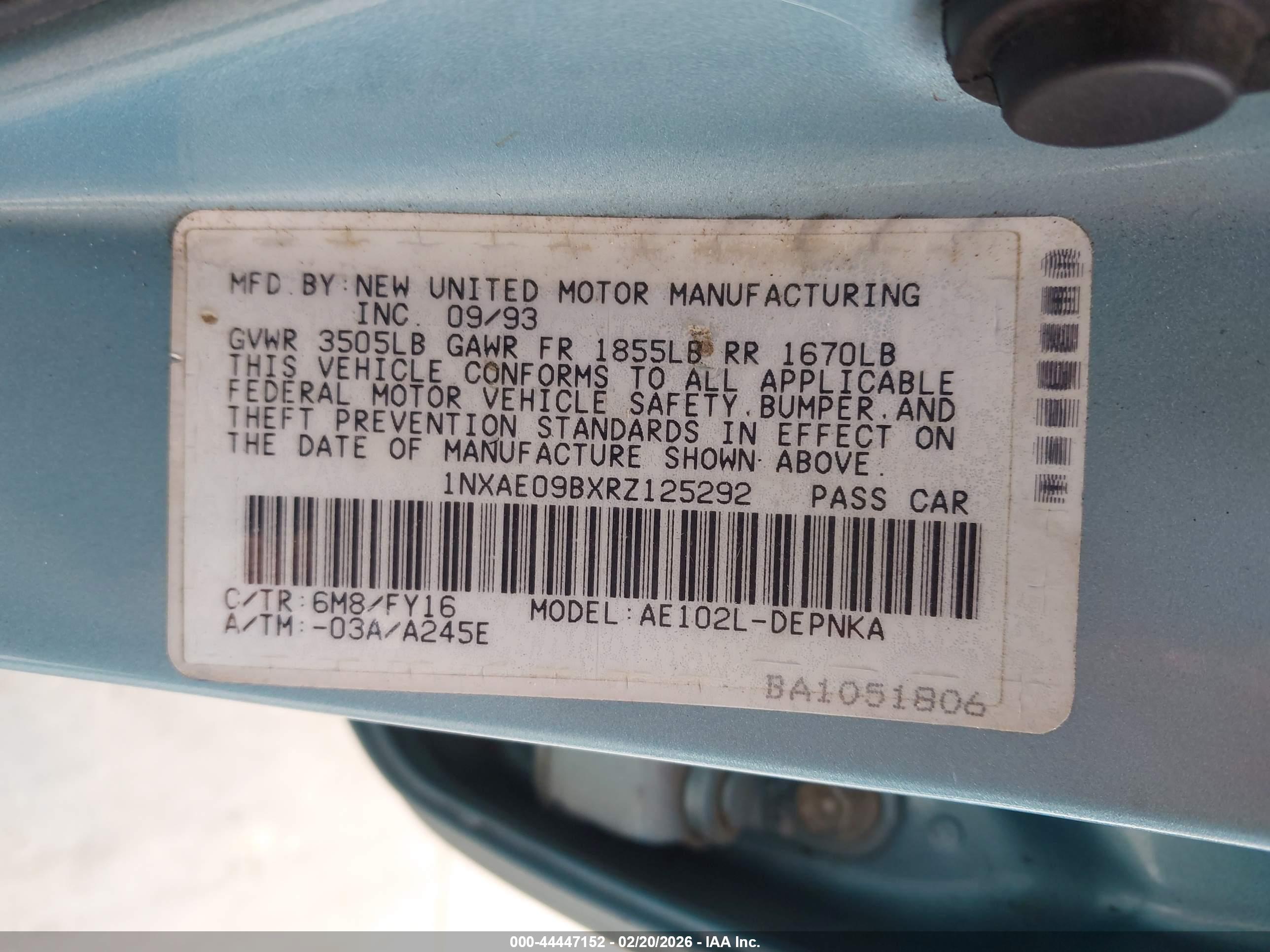TOYOTA COROLLA image 9