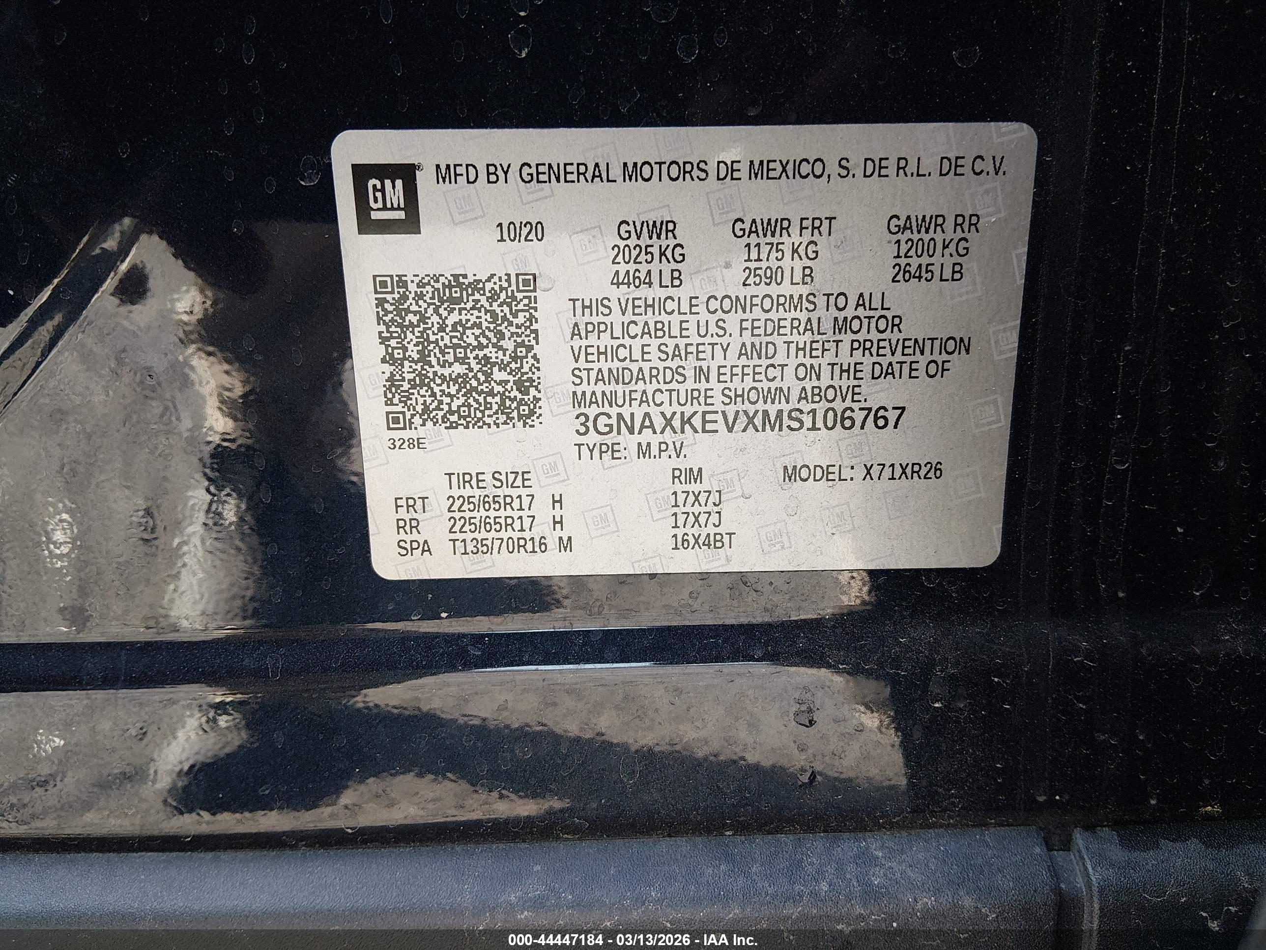 CHEVROLET EQUINOX image 9