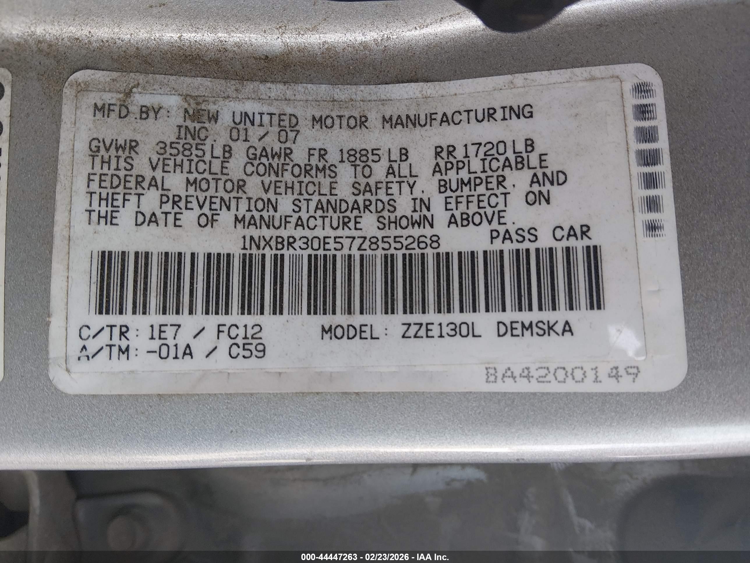 TOYOTA COROLLA image 9