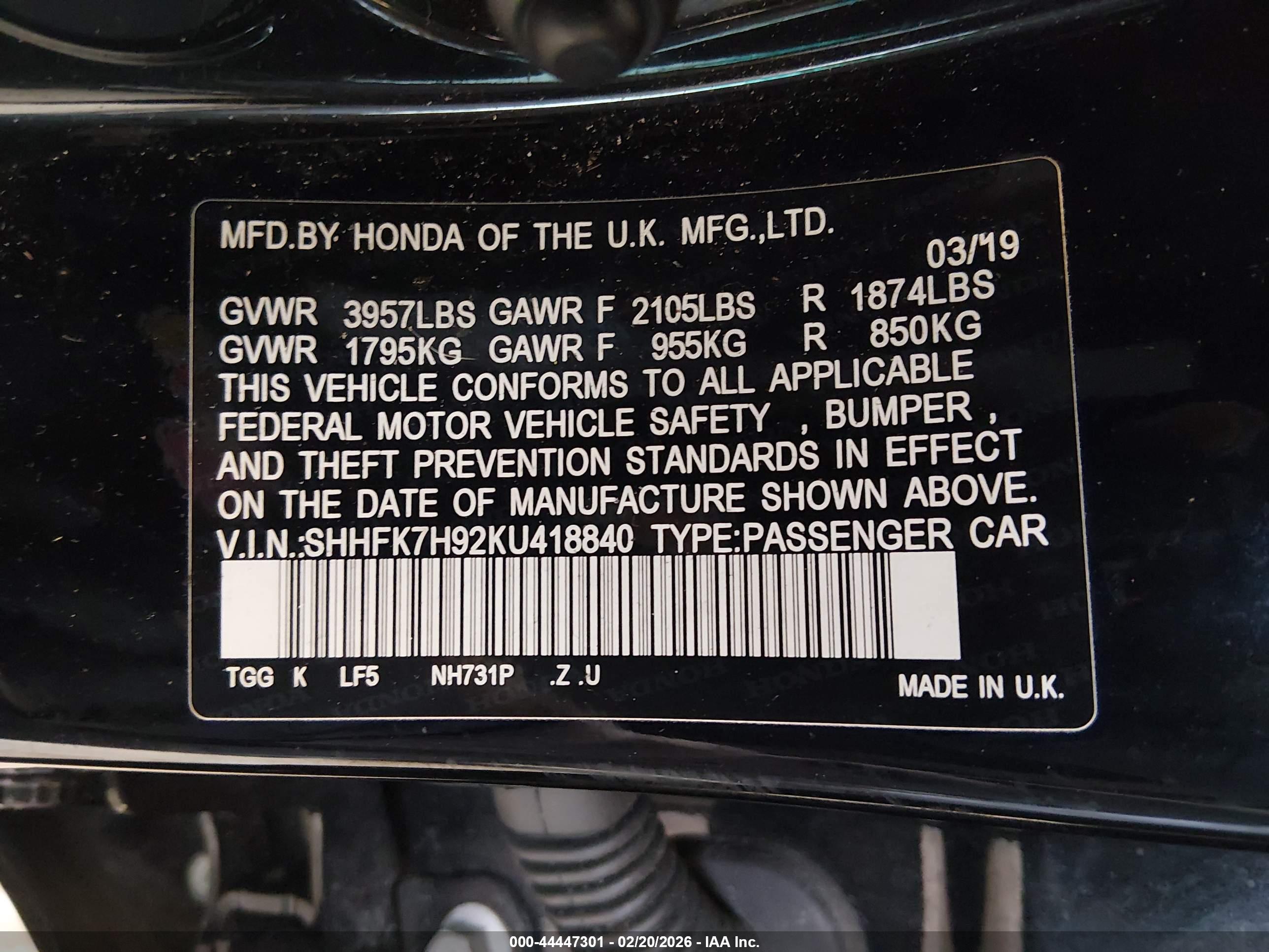 HONDA CIVIC image 9