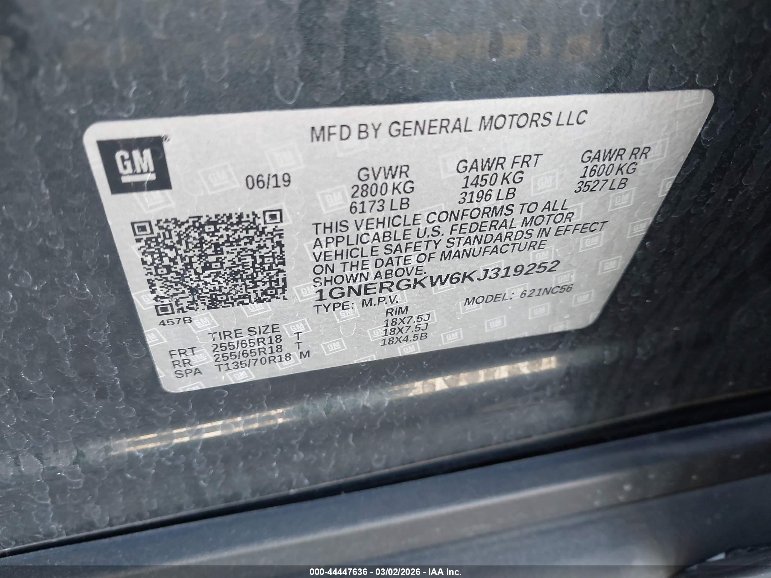 CHEVROLET TRAVERSE image 9