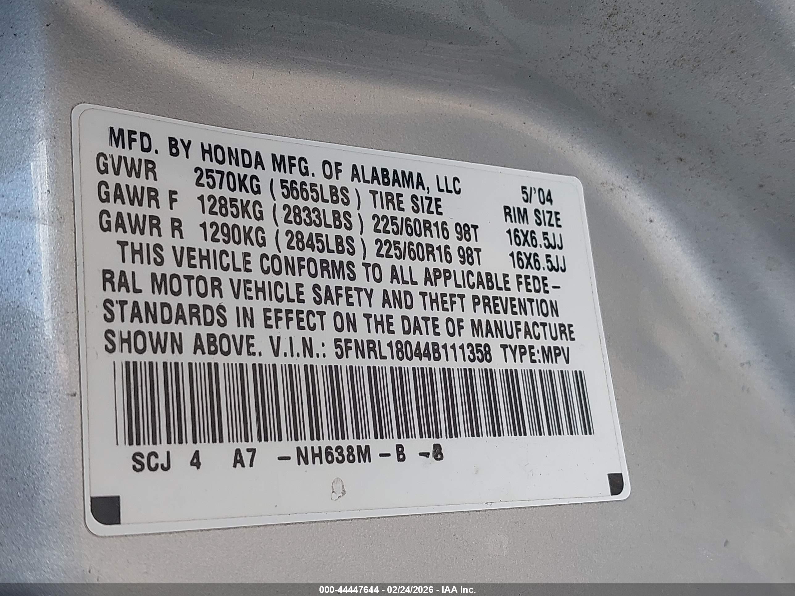HONDA ODYSSEY image 9
