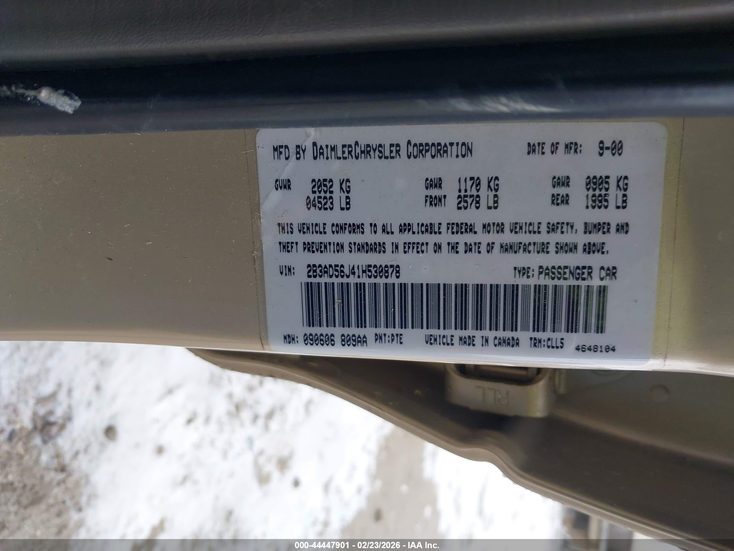 DODGE INTREPID image 9