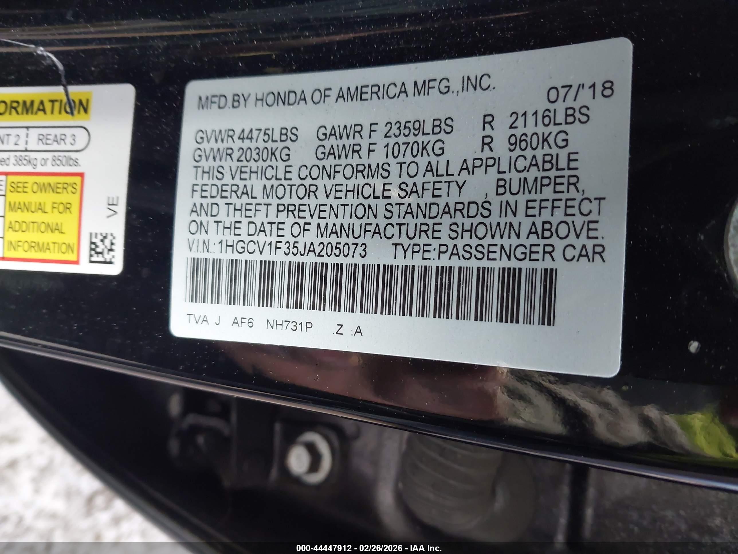 HONDA ACCORD image 9