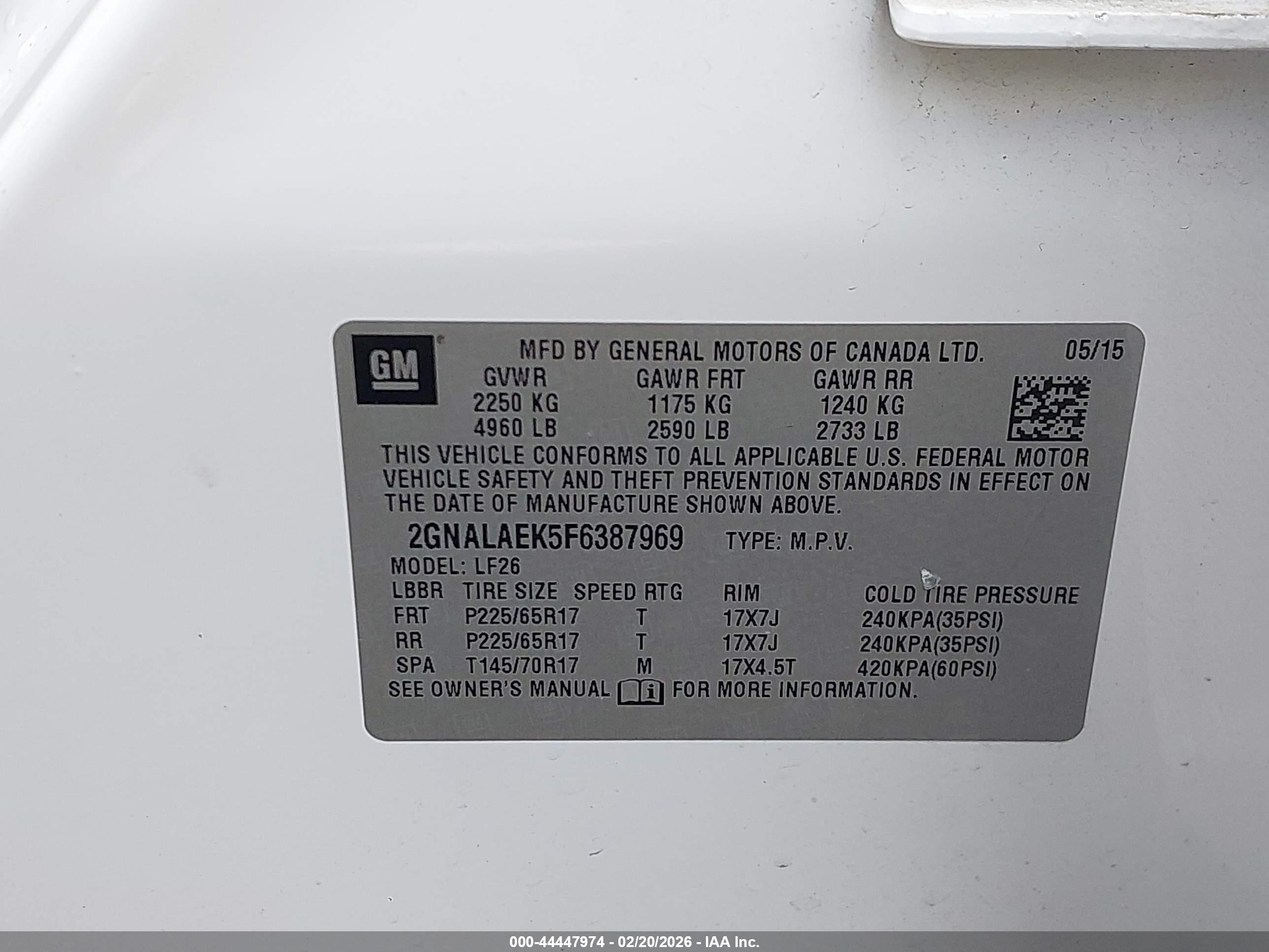 CHEVROLET EQUINOX image 9