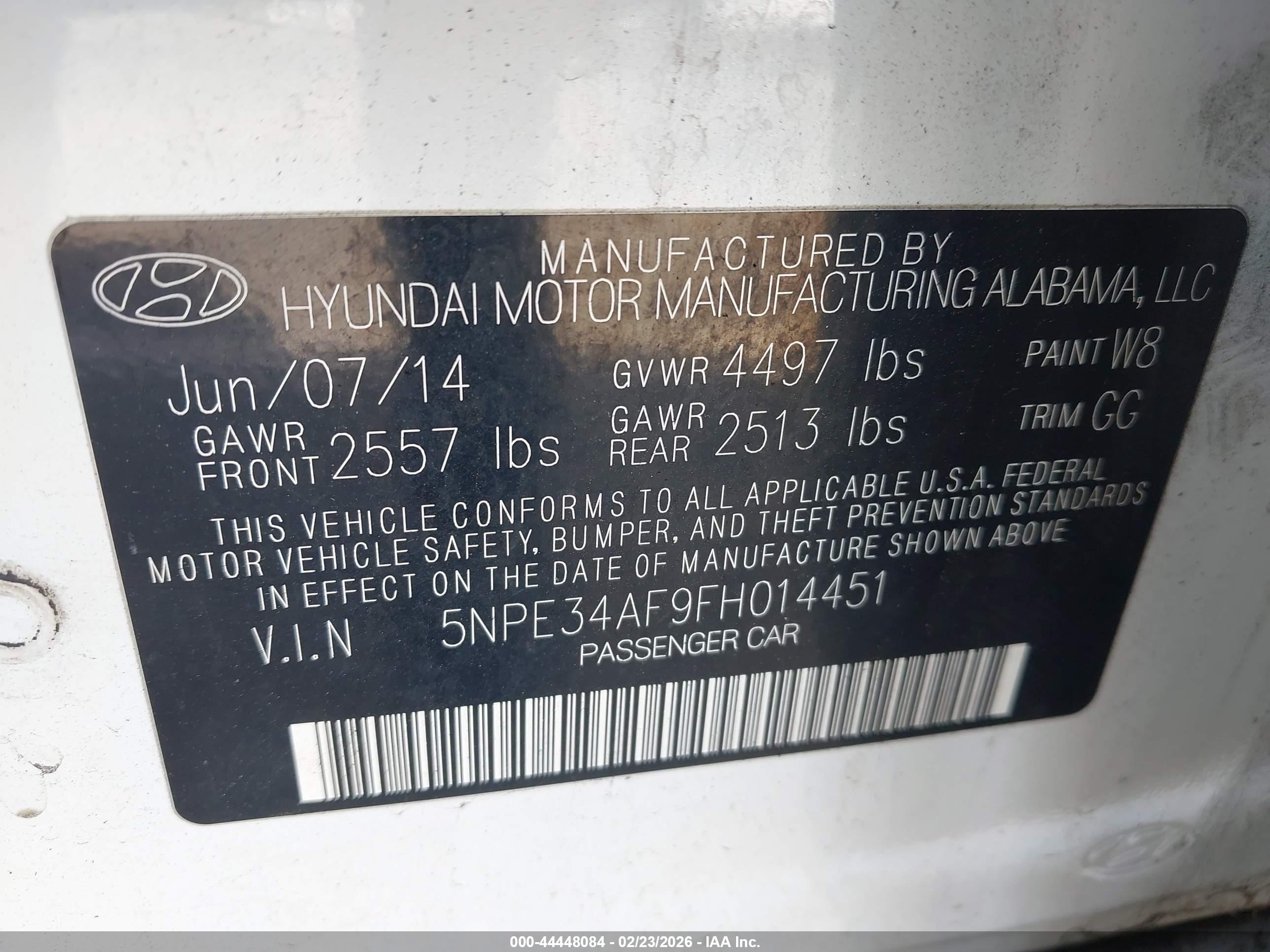 HYUNDAI SONATA image 9