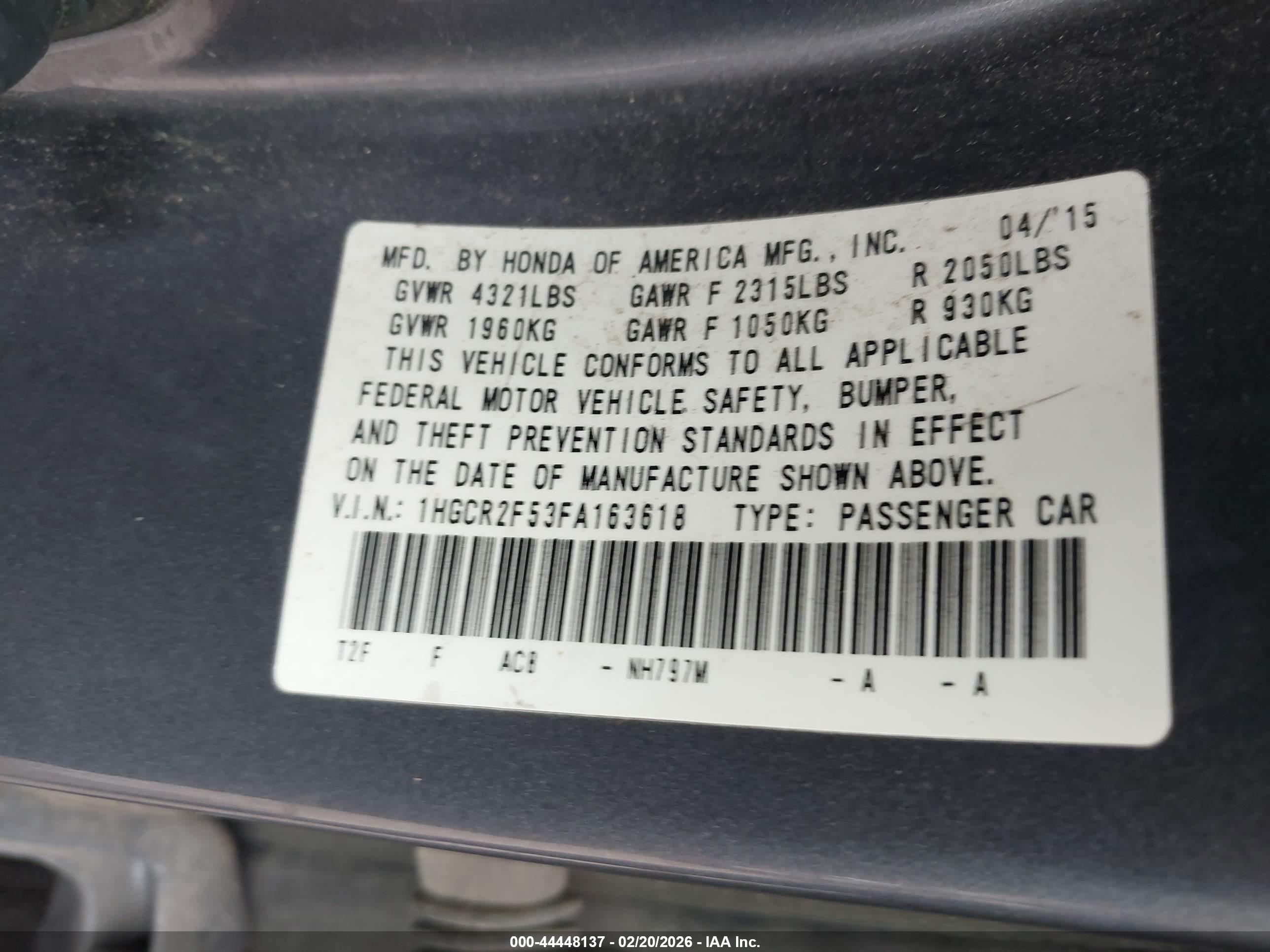 HONDA ACCORD image 9