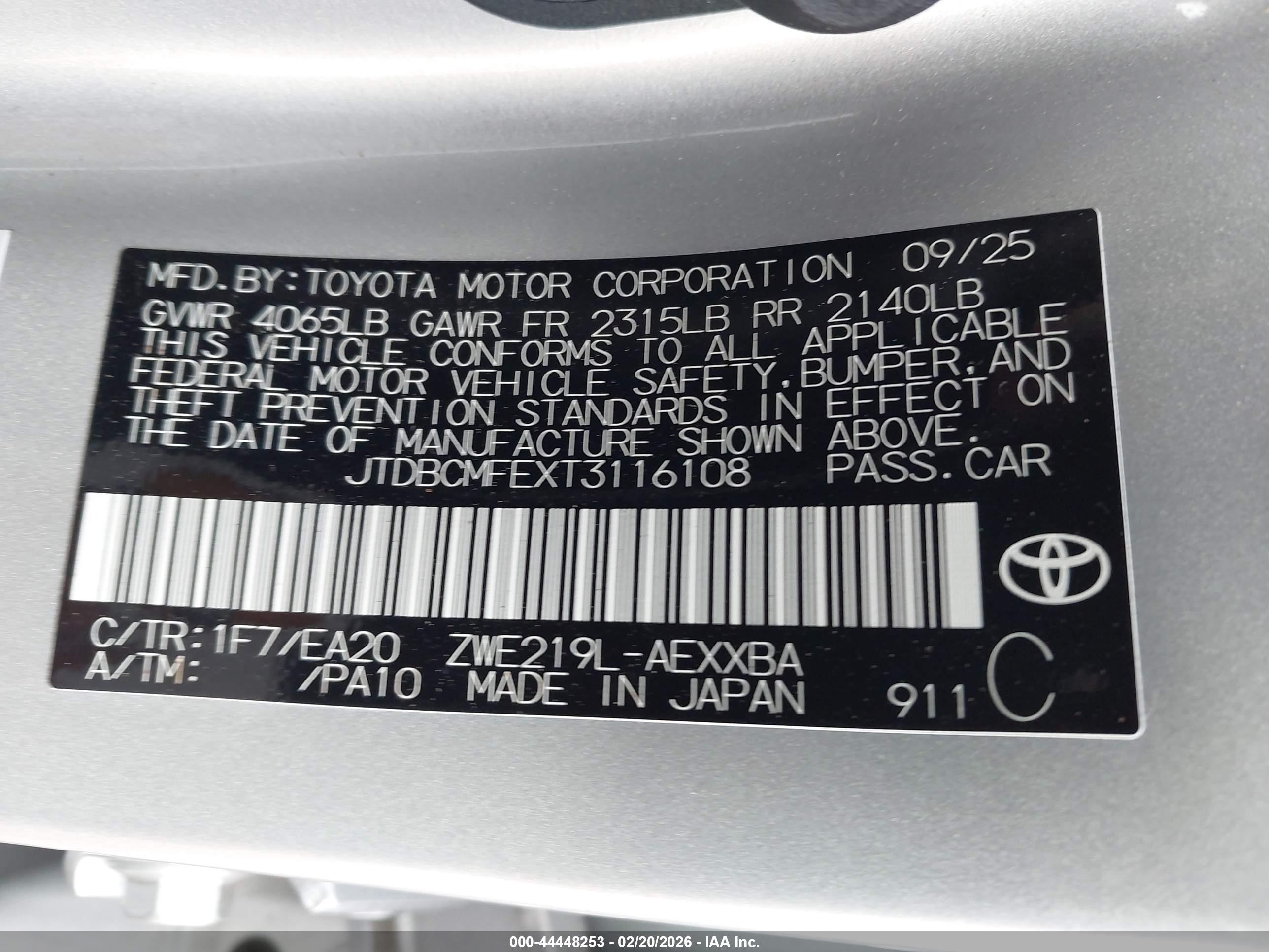 TOYOTA COROLLA image 9