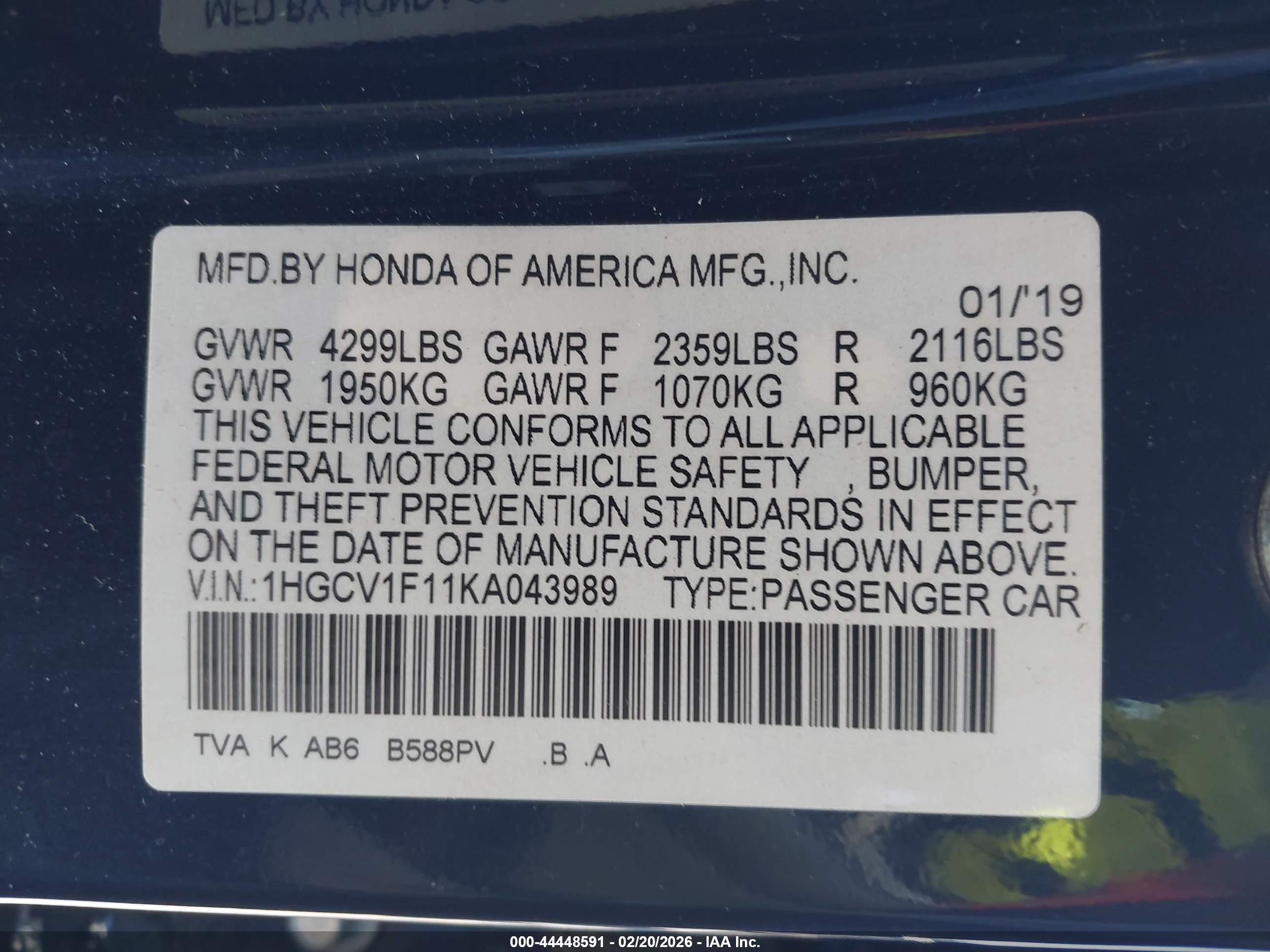 HONDA ACCORD image 9