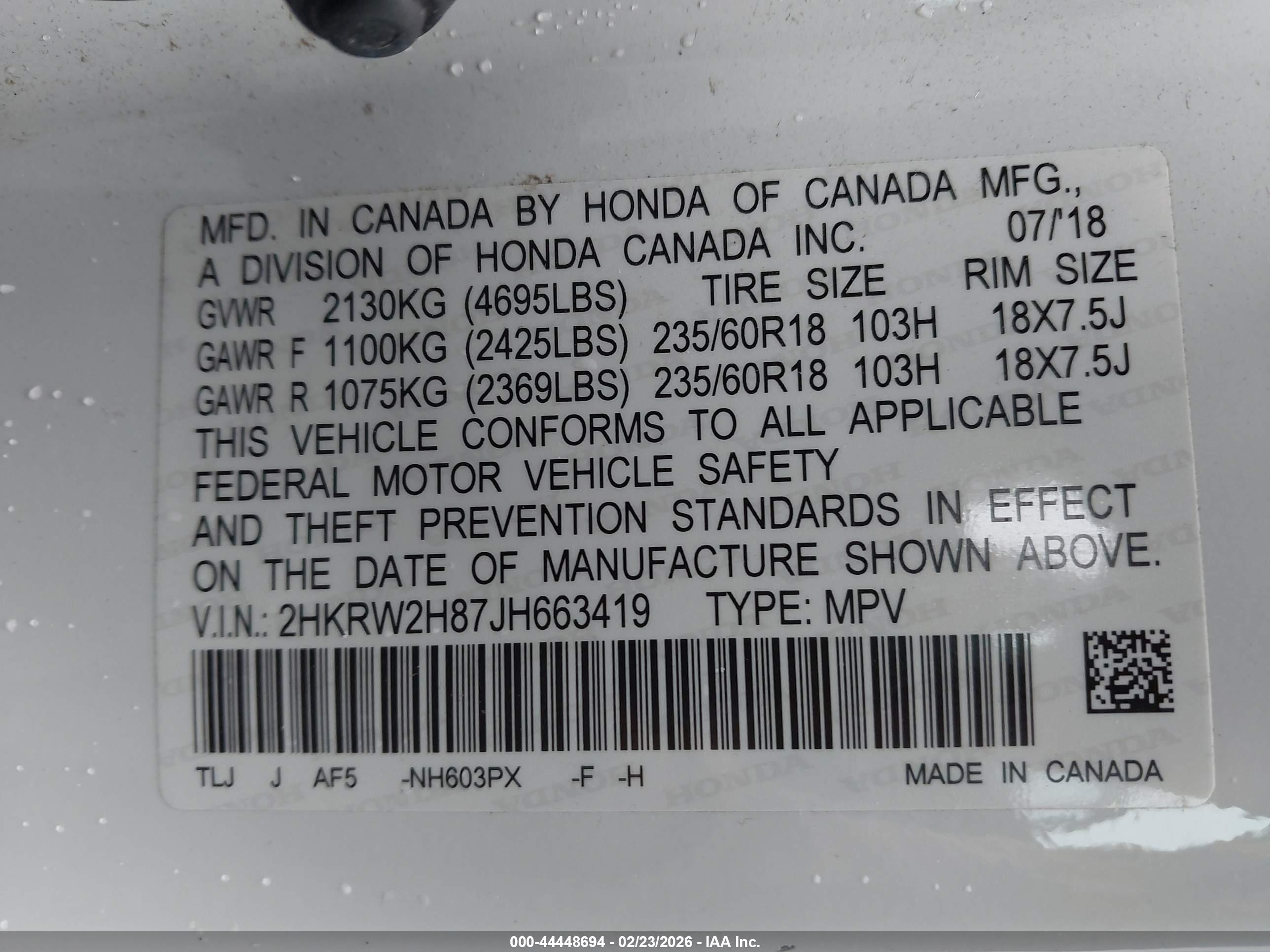 HONDA CR-V image 9