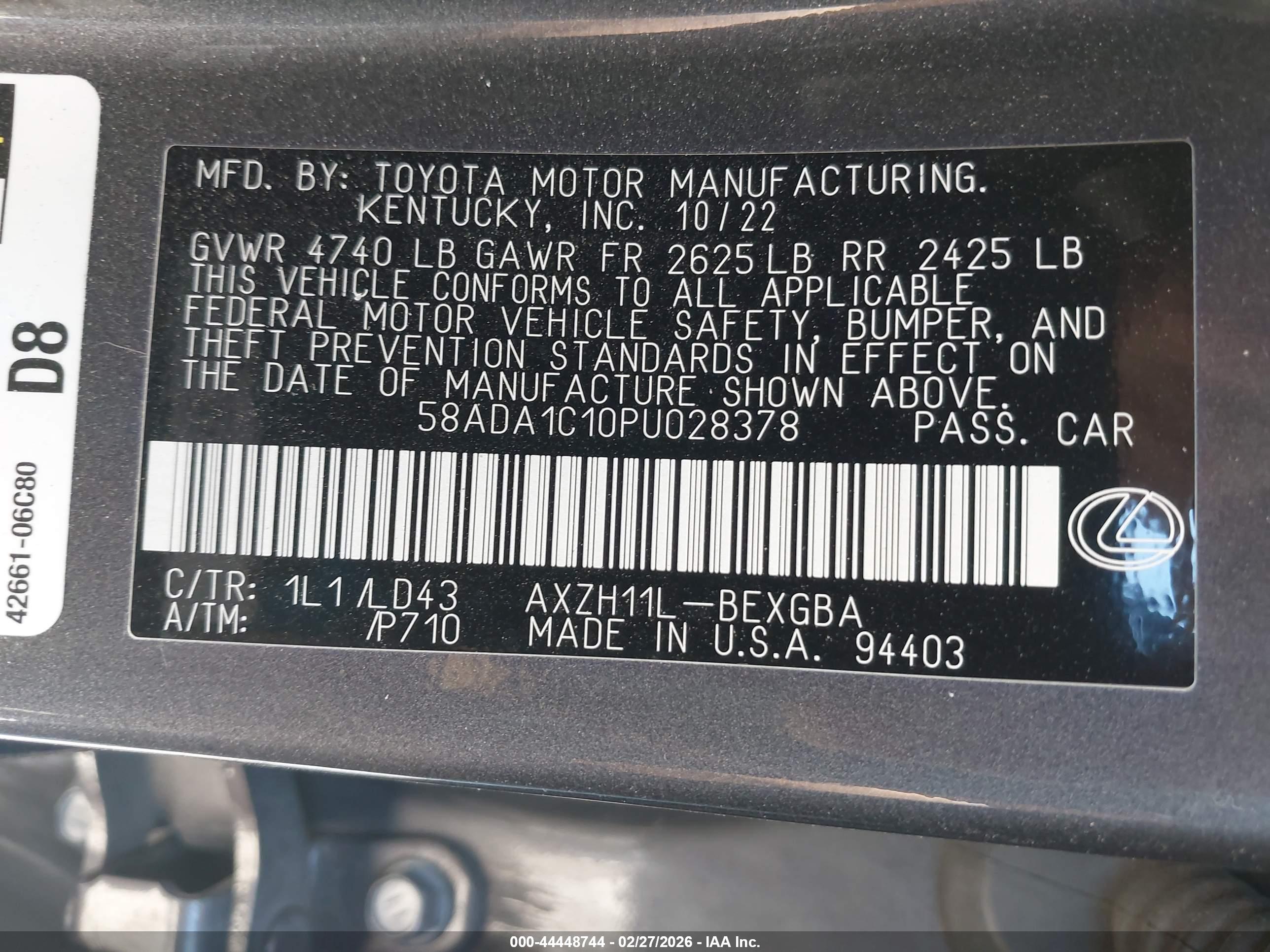 LEXUS ES image 9