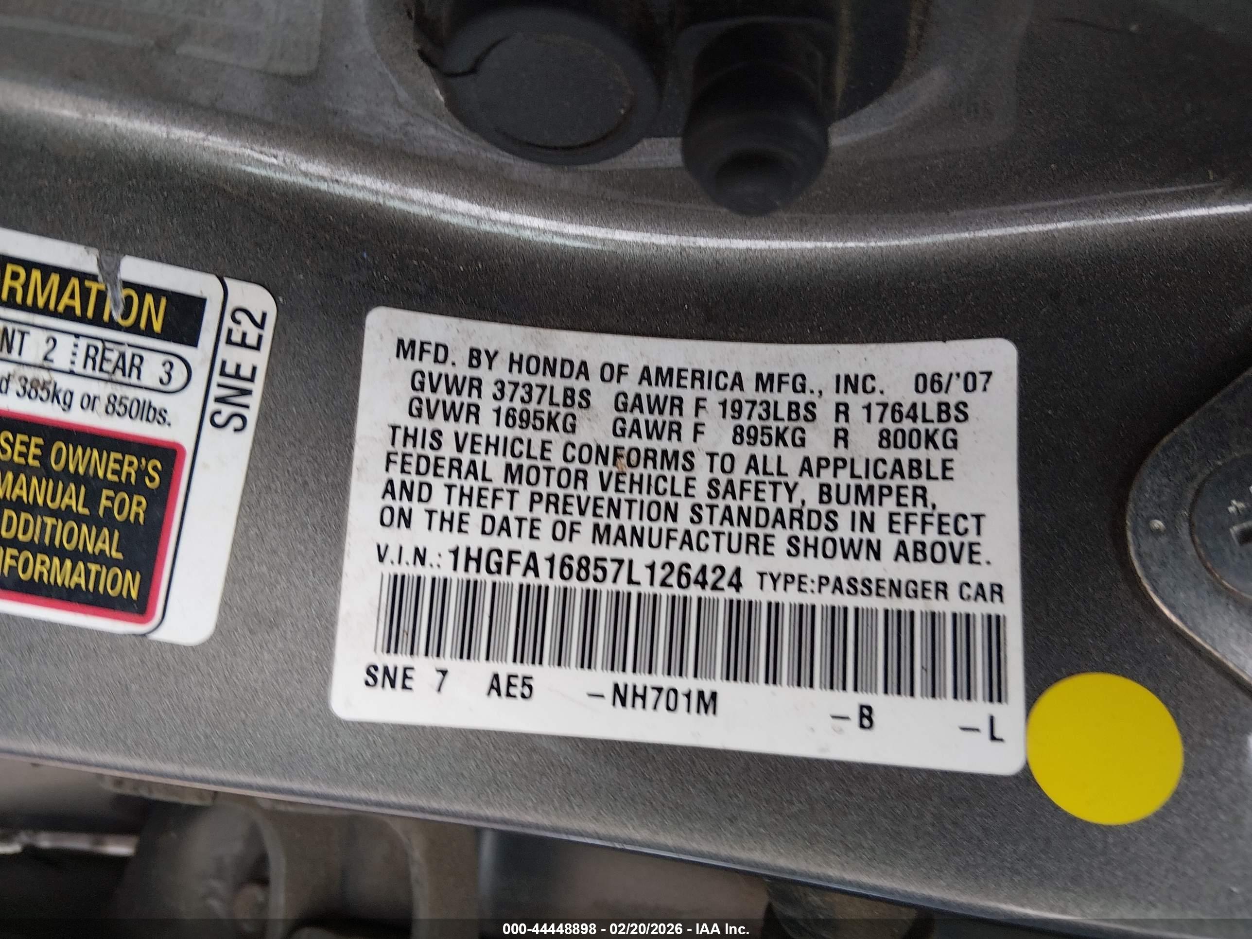 HONDA CIVIC image 9