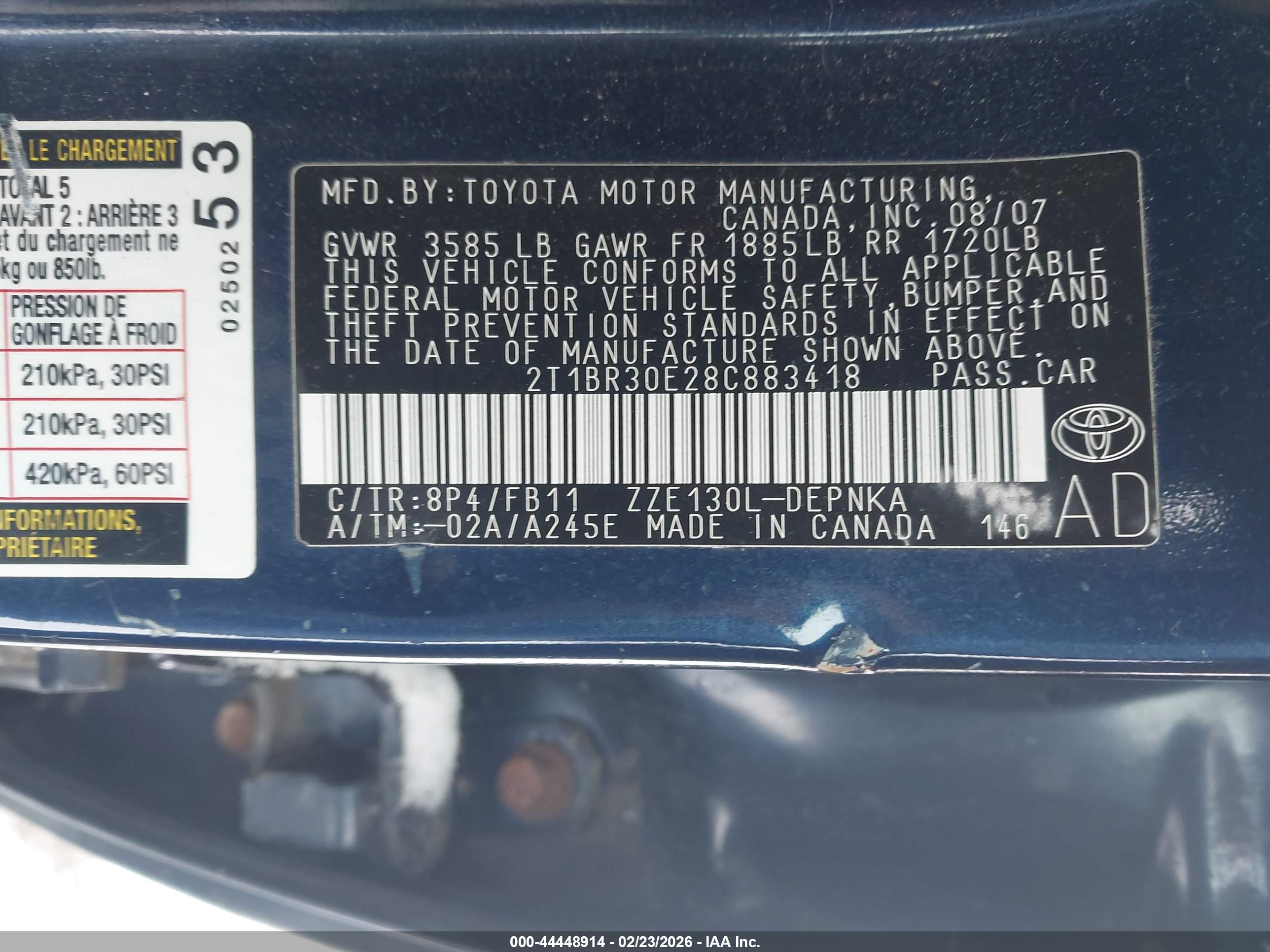 TOYOTA COROLLA image 9