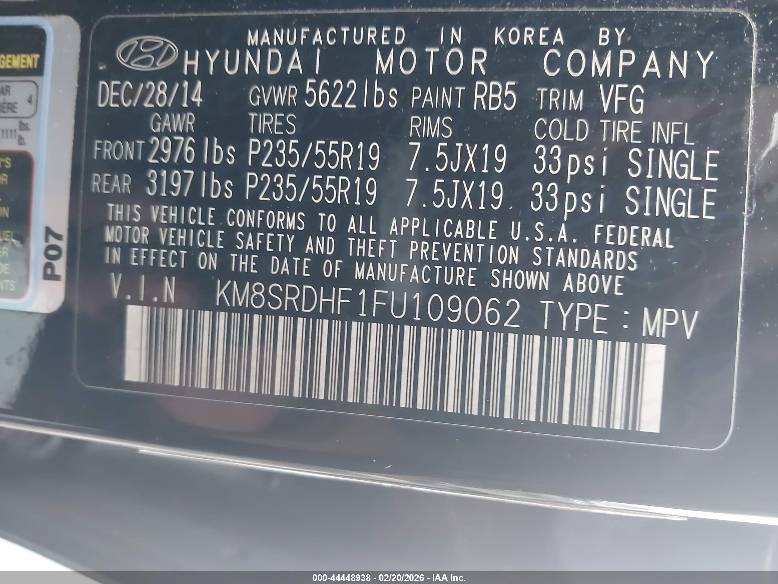 HYUNDAI SANTA image 9