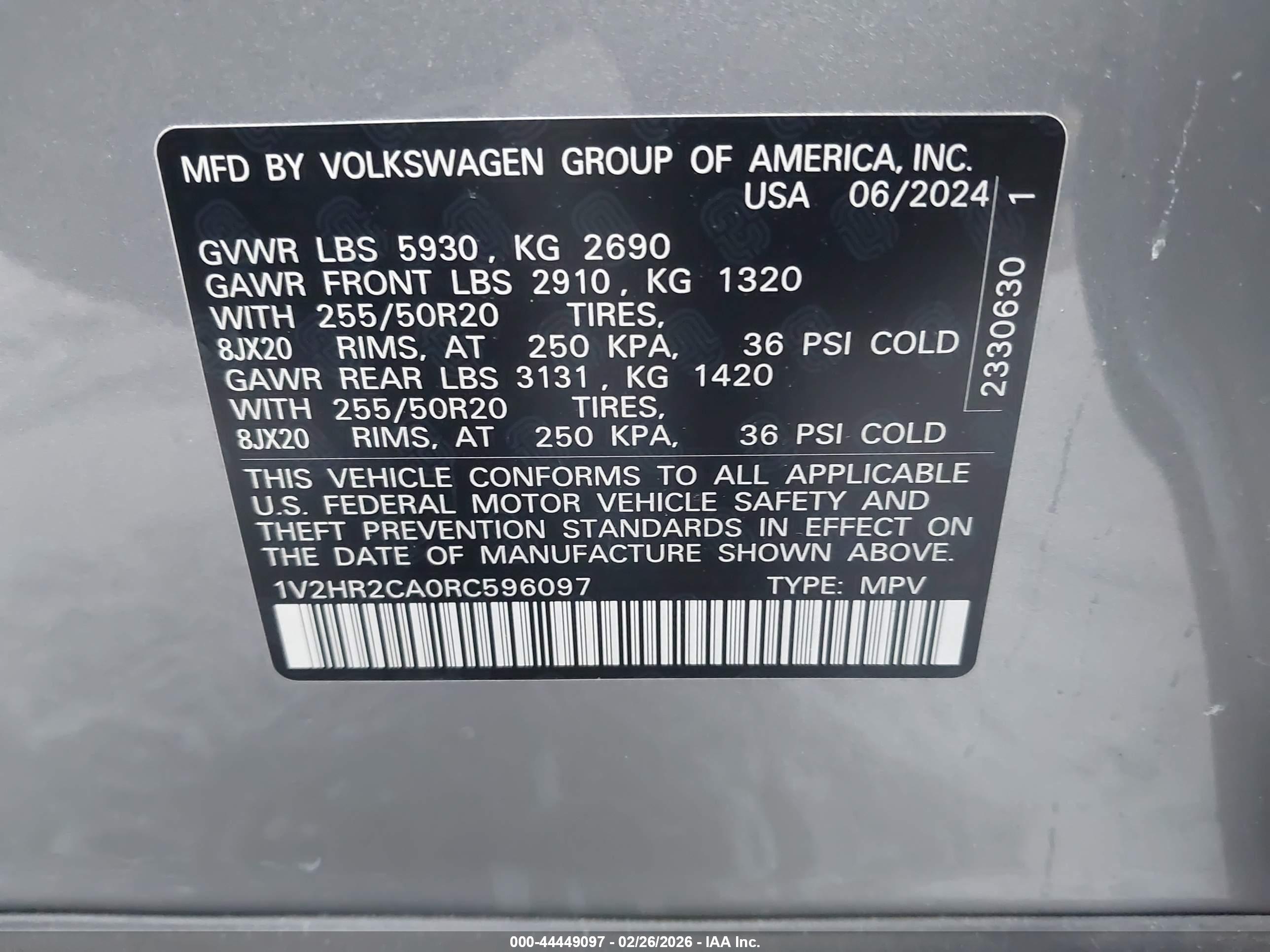 VOLKSWAGEN ATLAS image 9