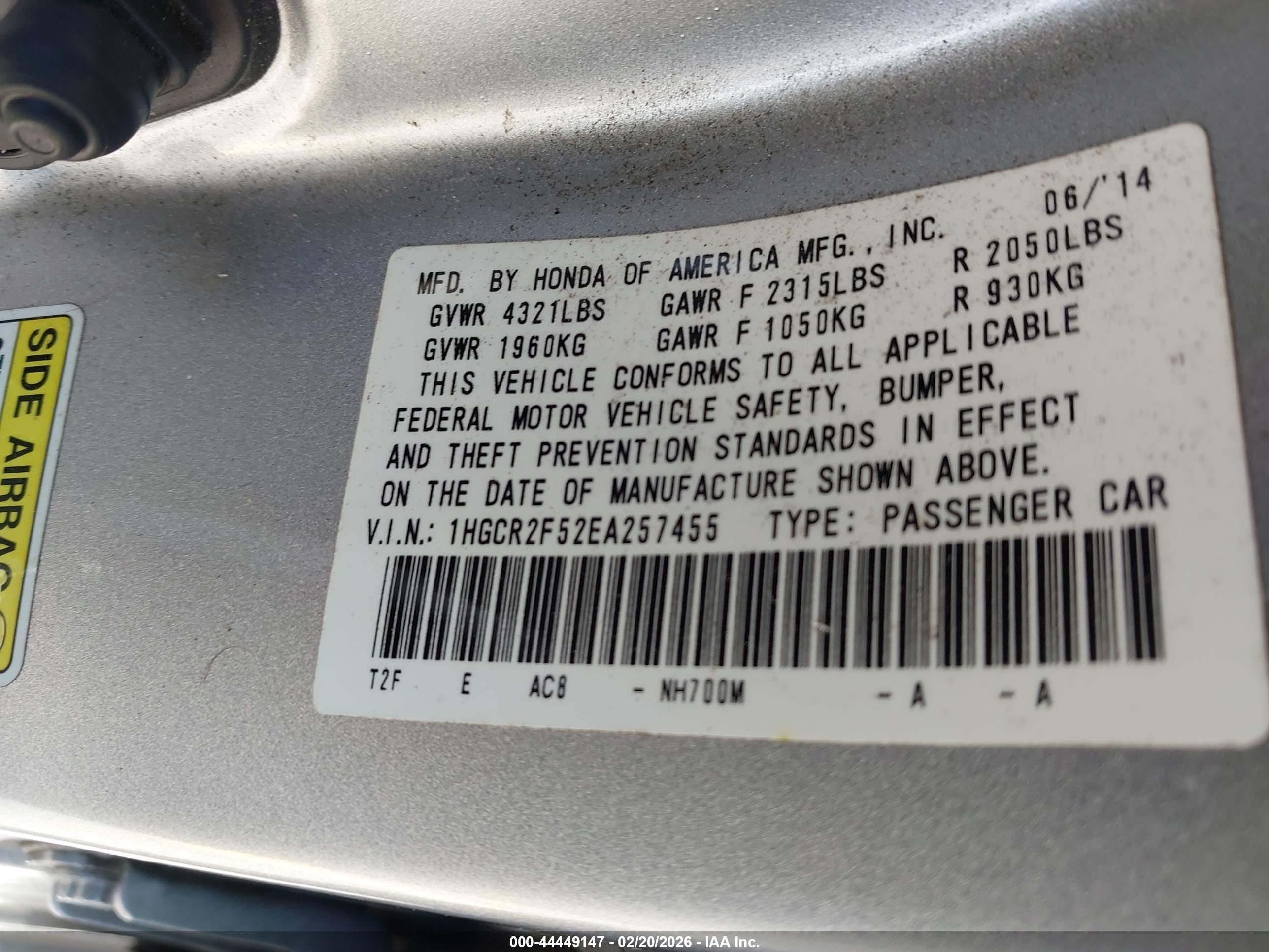 HONDA ACCORD image 9