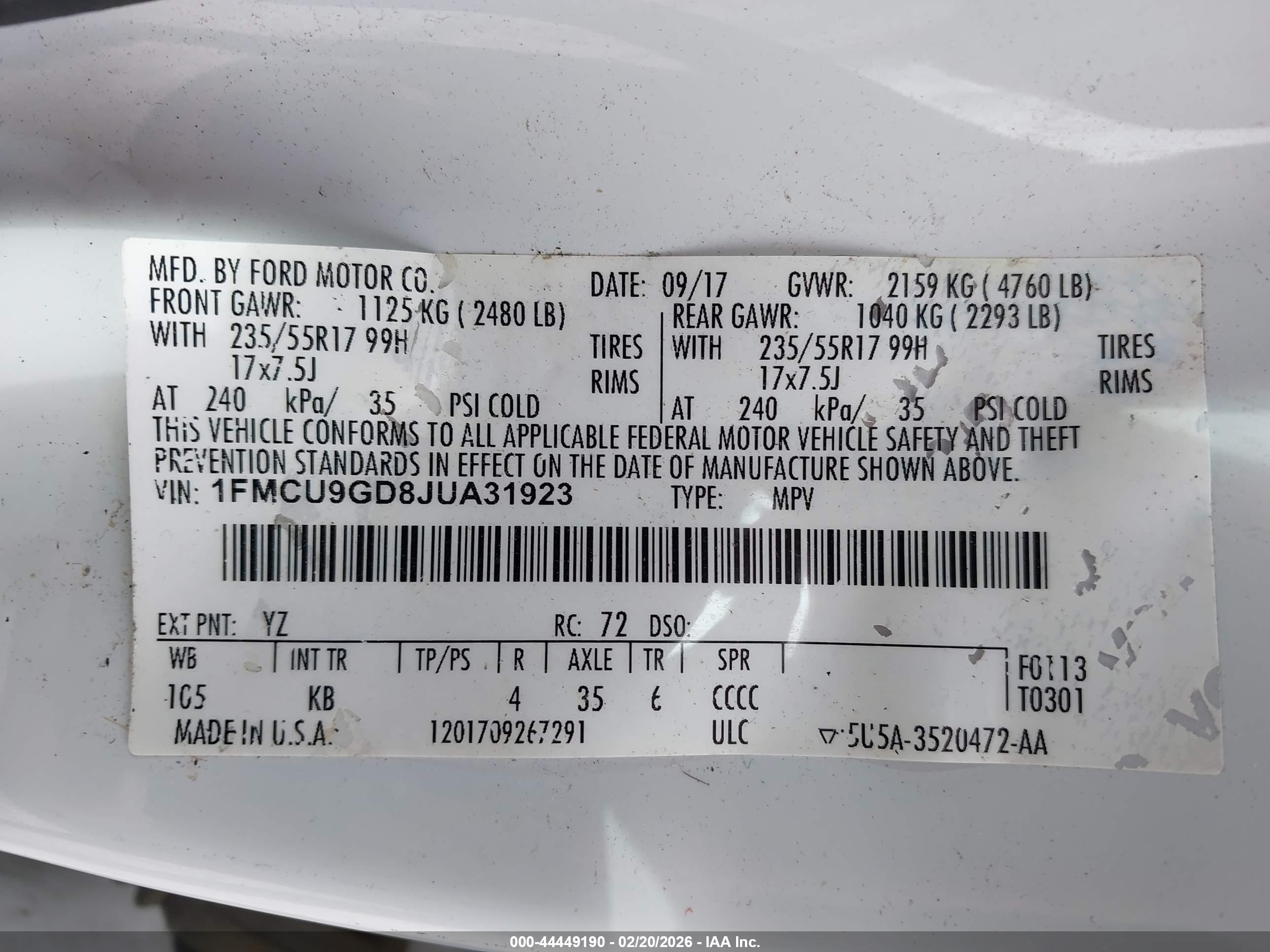 FORD ESCAPE image 9
