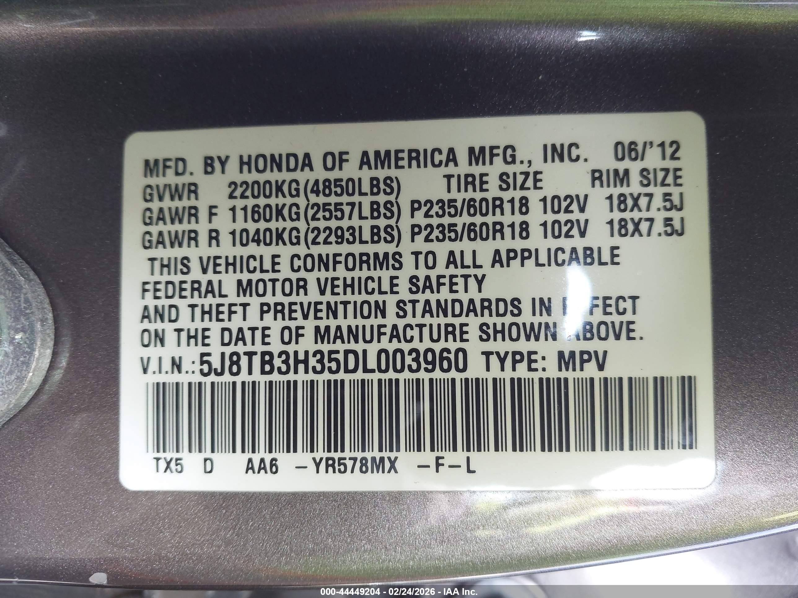 ACURA RDX image 9