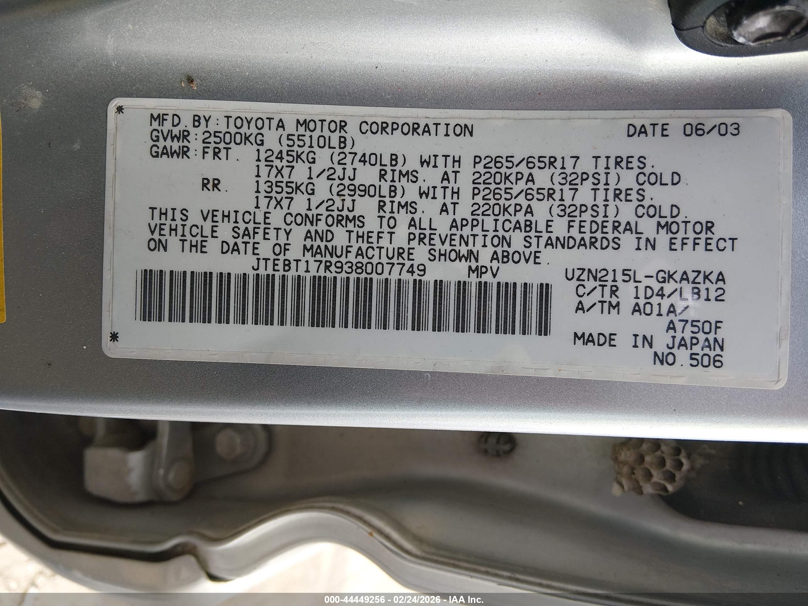 TOYOTA 4RUNNER image 9