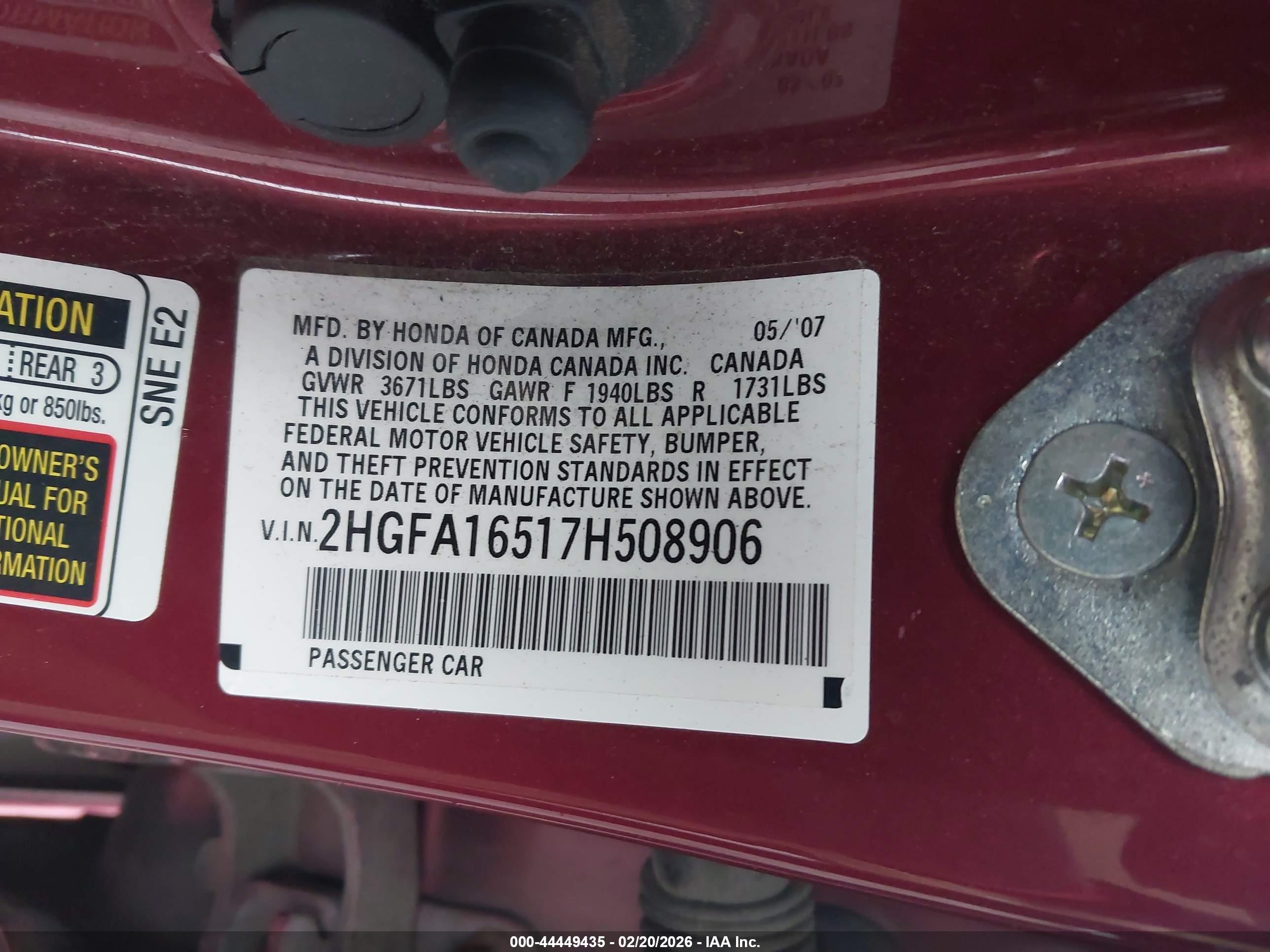 HONDA CIVIC image 9