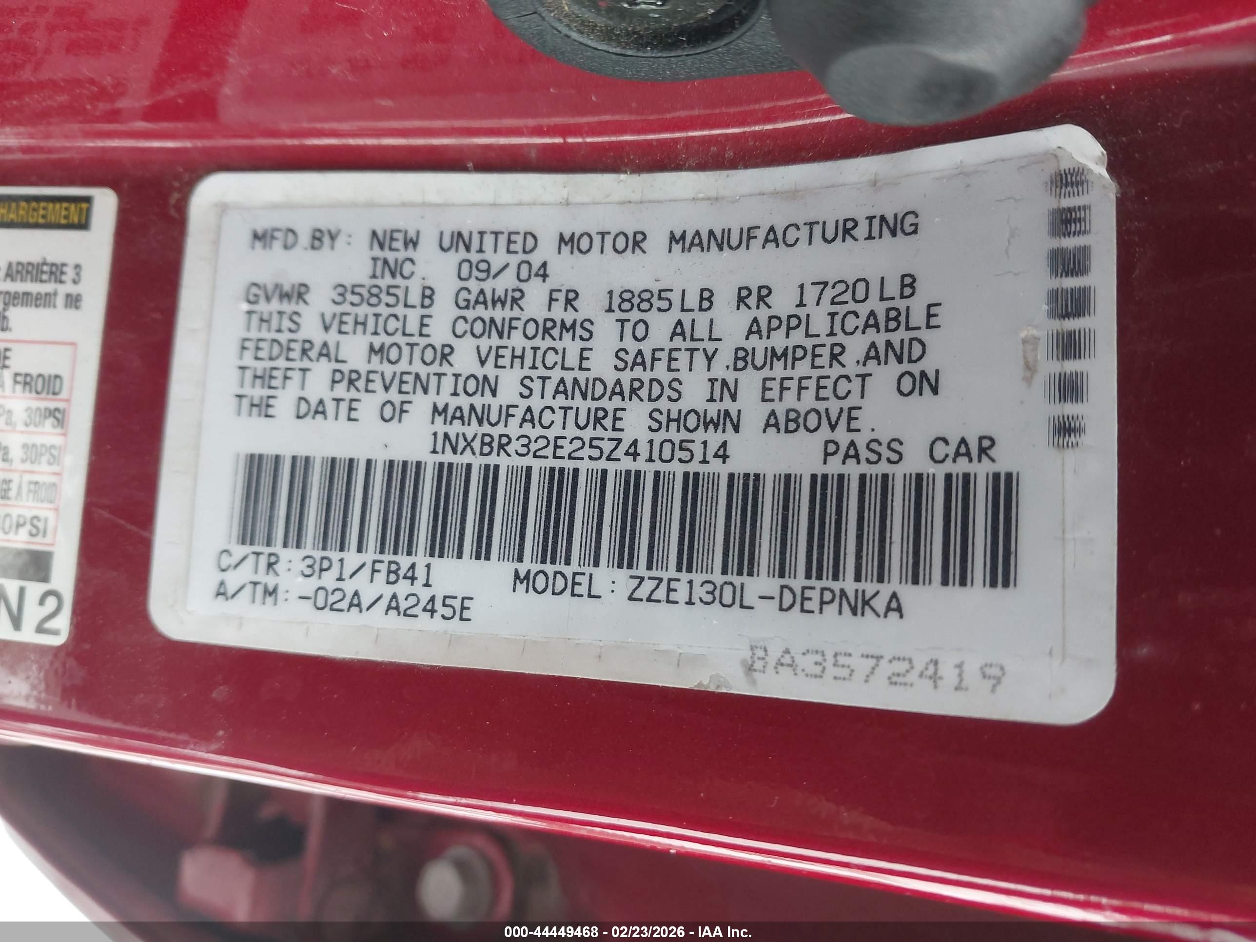 TOYOTA COROLLA image 9