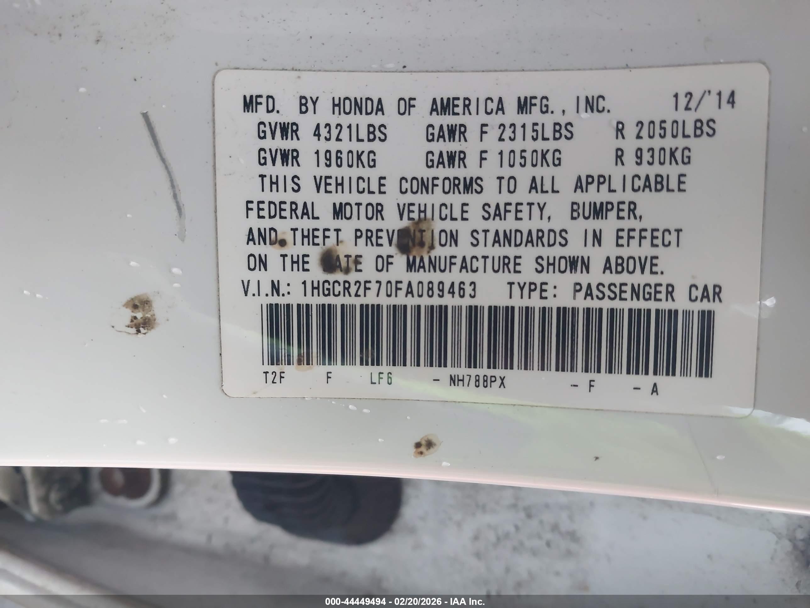 HONDA ACCORD image 9