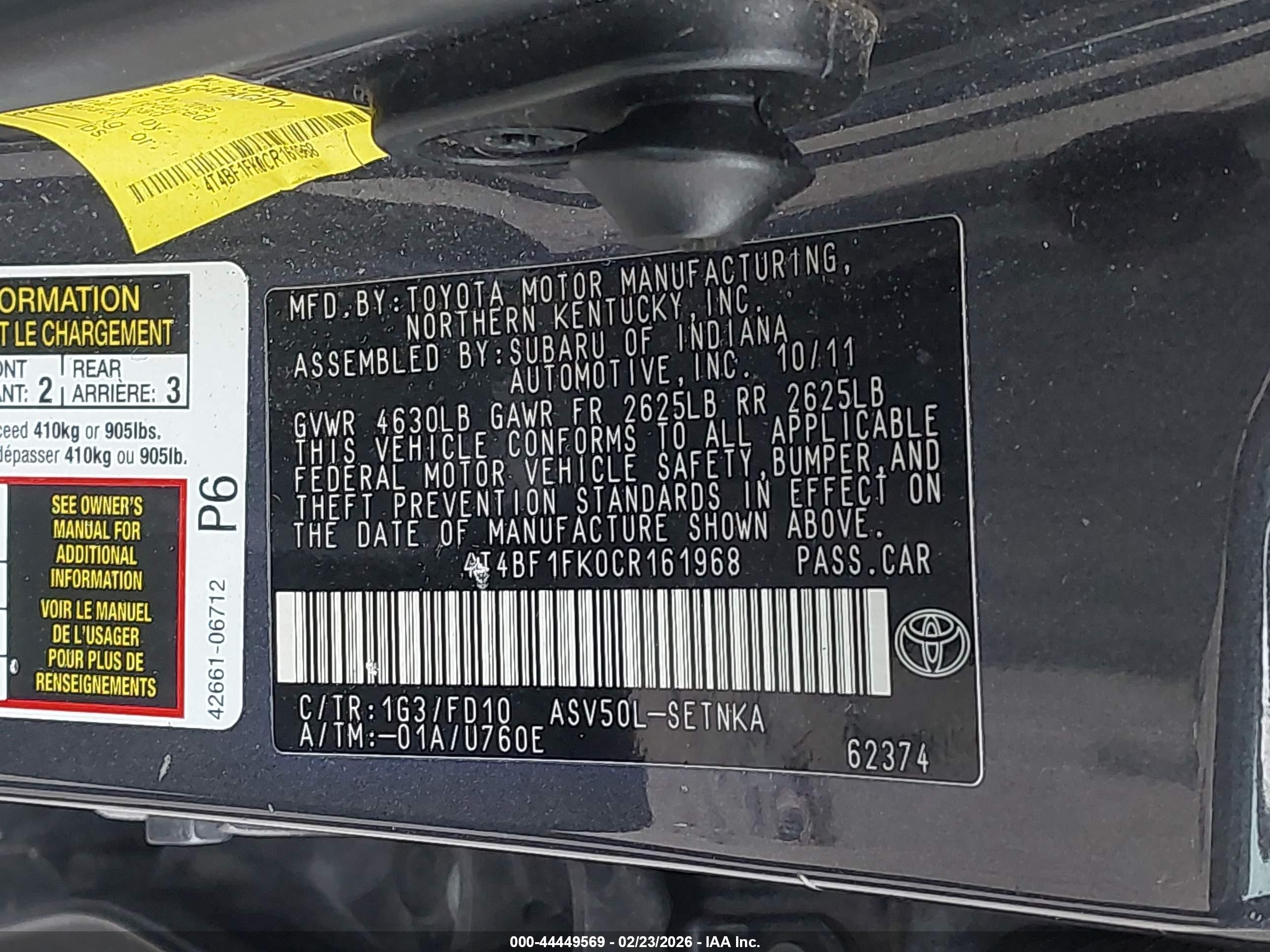 TOYOTA CAMRY image 9
