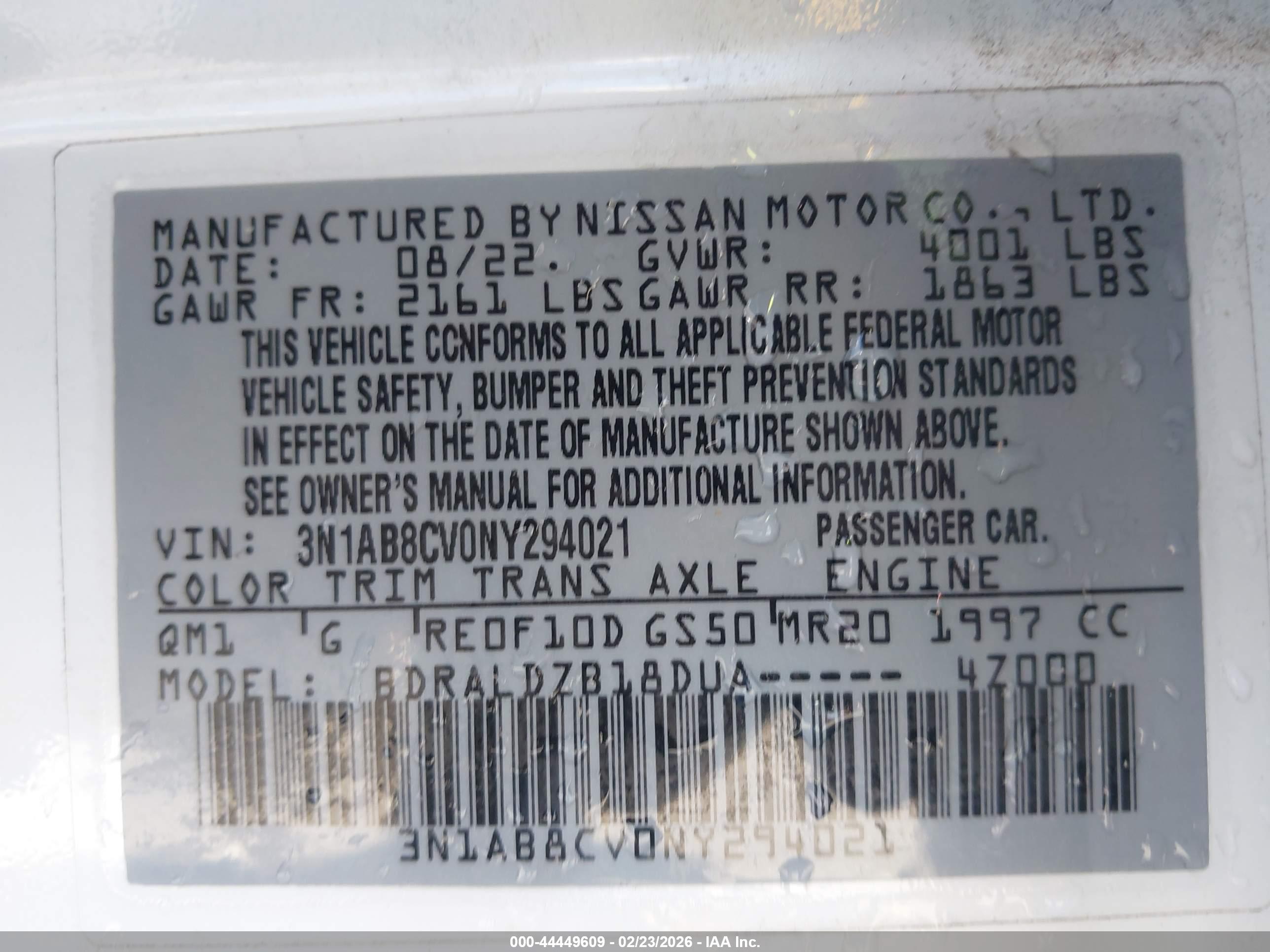 NISSAN SENTRA image 9