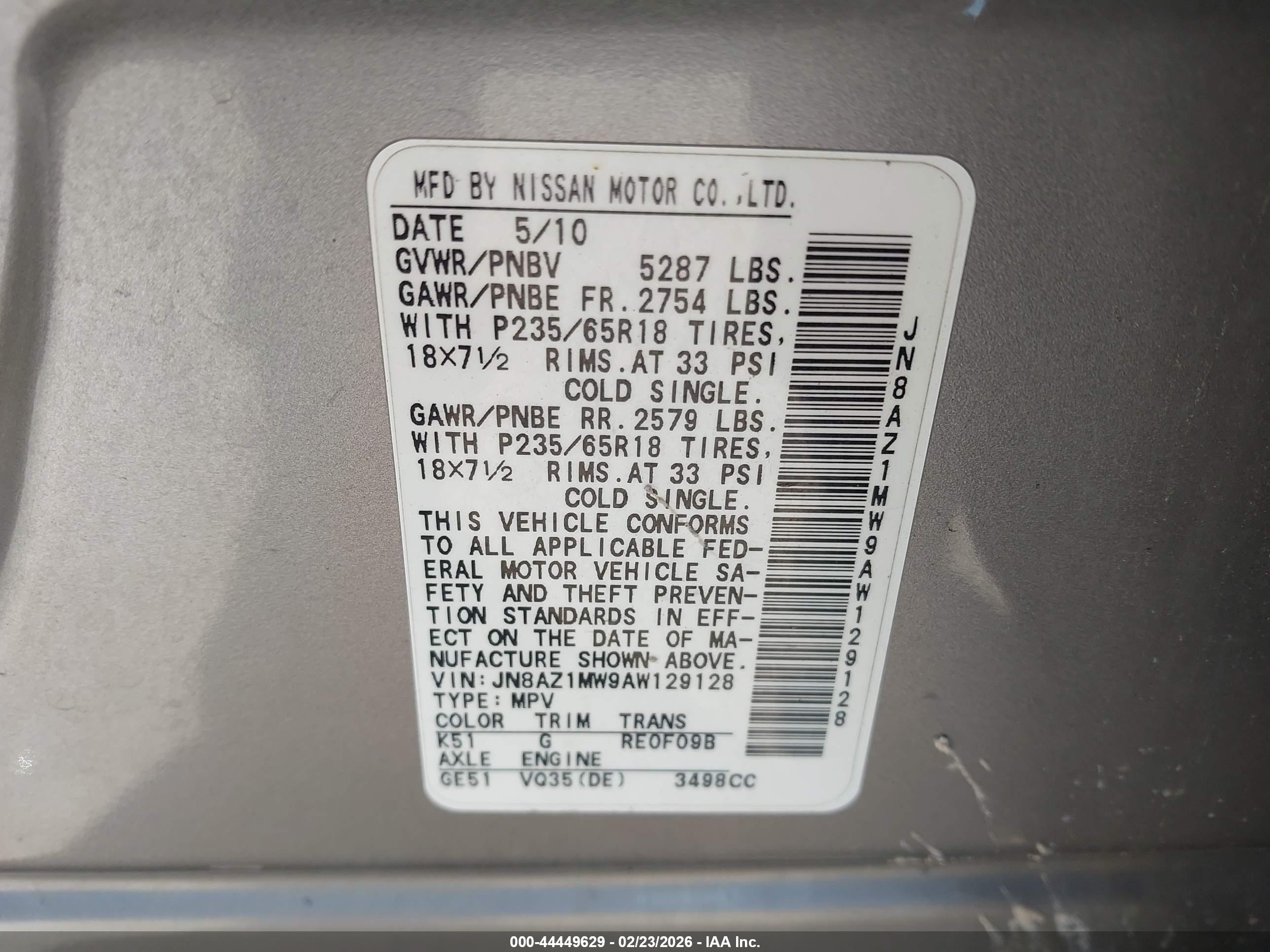 NISSAN MURANO image 9